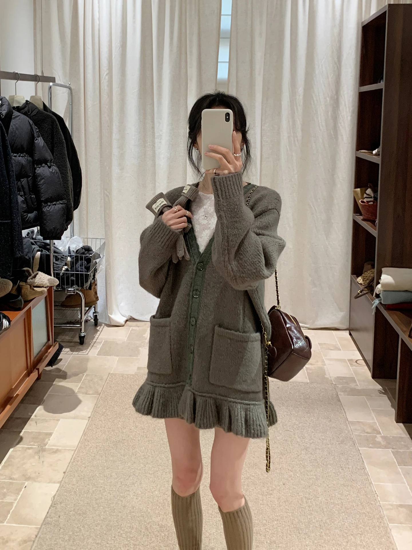 Korean Sle Women's Woolen Knitted V-Ne Open Cardigan Sweater Mid-Length Sweet Top Spring Faion New Arrival
Korean Sle Women's Woolen Knitted V-Ne Open Cardigan Sweater Mid-Length Sweet Top Spring Faion New Arrival