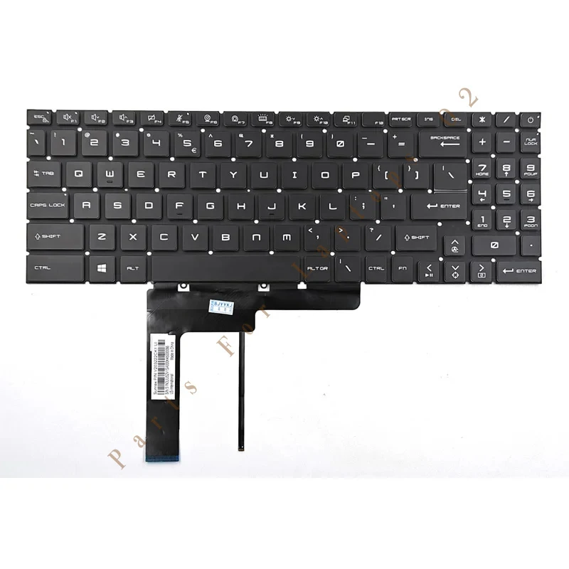 P New For MSI WF66 11UI 11UJ WF76 11UI 11UJ Creator M16 A11UC A11UD A12UC A12UD CreatorPro M16 A12UIS Keyboard US White Backlit
P New For MSI WF66 11UI 11UJ WF76 11UI 11UJ Creator M16 A11UC A11UD A12UC A12UD CreatorPro M16 A12UIS Keyboard US White Backlit