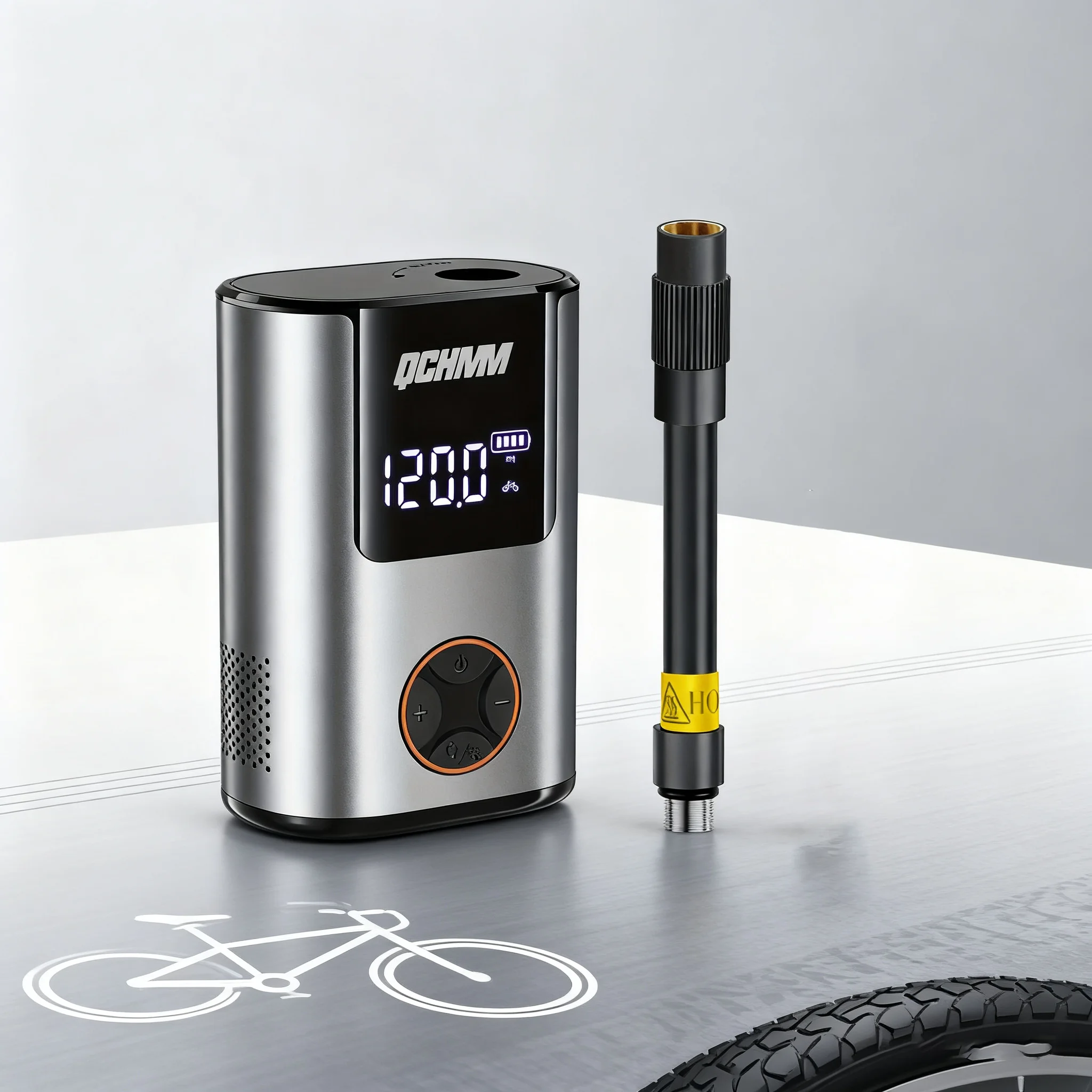 Electric inflatable pump, with Digital LCD Pressure Gauge, Ultra Small 150 PSI Bicycle Air Pump, 600 mAh
Electric inflatable pump, with Digital LCD Pressure Gauge, Ultra Small 150 PSI Bicycle Air Pump, 600 mAh