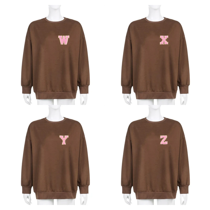 26 Letters Brown Long Sleeves Sweet T-shirts Women Spring Summer Y2k Tops Clothing Casual Harajuku Fashion Men Streetwear Tees
26 Letters Brown Long Sleeves Sweet T-shirts Women Spring Summer Y2k Tops Clothing Casual Harajuku Fashion Men Streetwear Tees