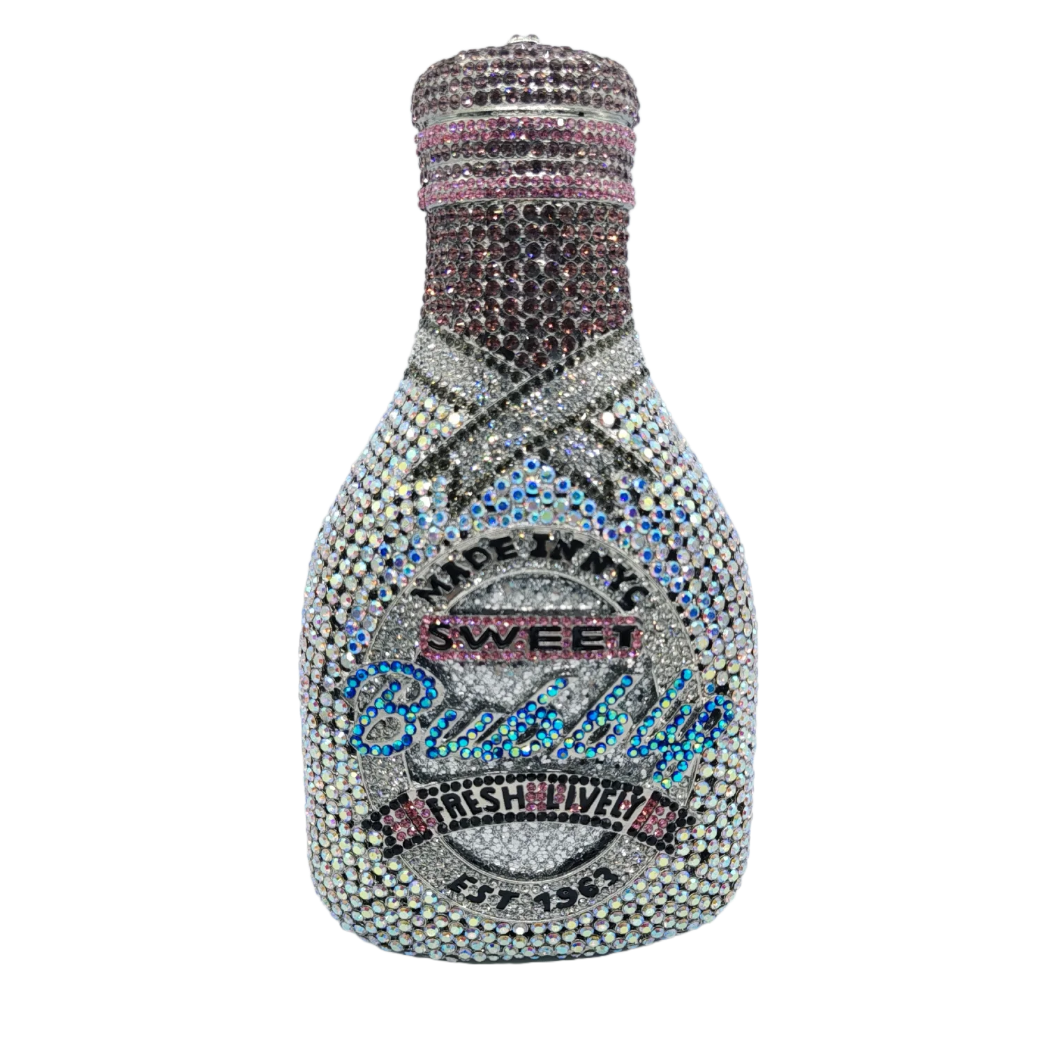 Luxury Champagne Bottle-Shaped Rhinestone Diamond Dinner Bag Crystal Clutch Handbag Women Evening Bag
Luxury Champagne Bottle-Shaped Rhinestone Diamond Dinner Bag Crystal Clutch Handbag Women Evening Bag
