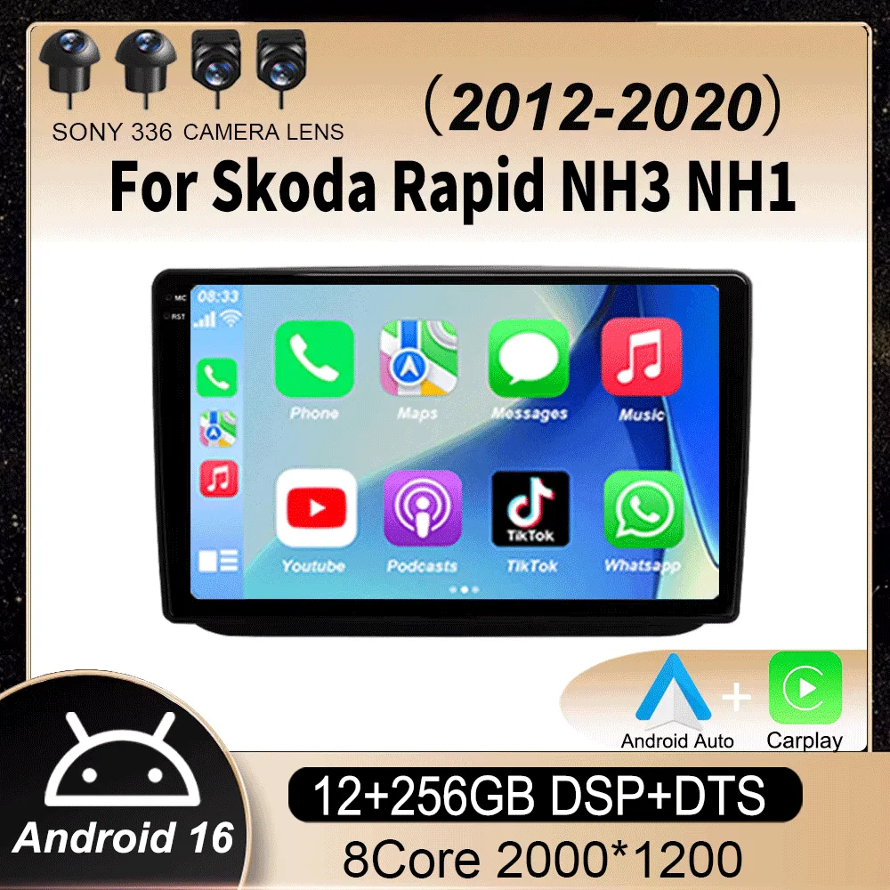 Android 16 For Skoda Rapid NH3 NH1 2012 - 2020 Carplay Auto 4G+WIFI GPS Car Radio Navigation Multimedia Video Player Stereo BT
Android 16 For Skoda Rapid NH3 NH1 2012 - 2020 Carplay Auto 4G+WIFI GPS Car Radio Navigation Multimedia Video Player Stereo BT