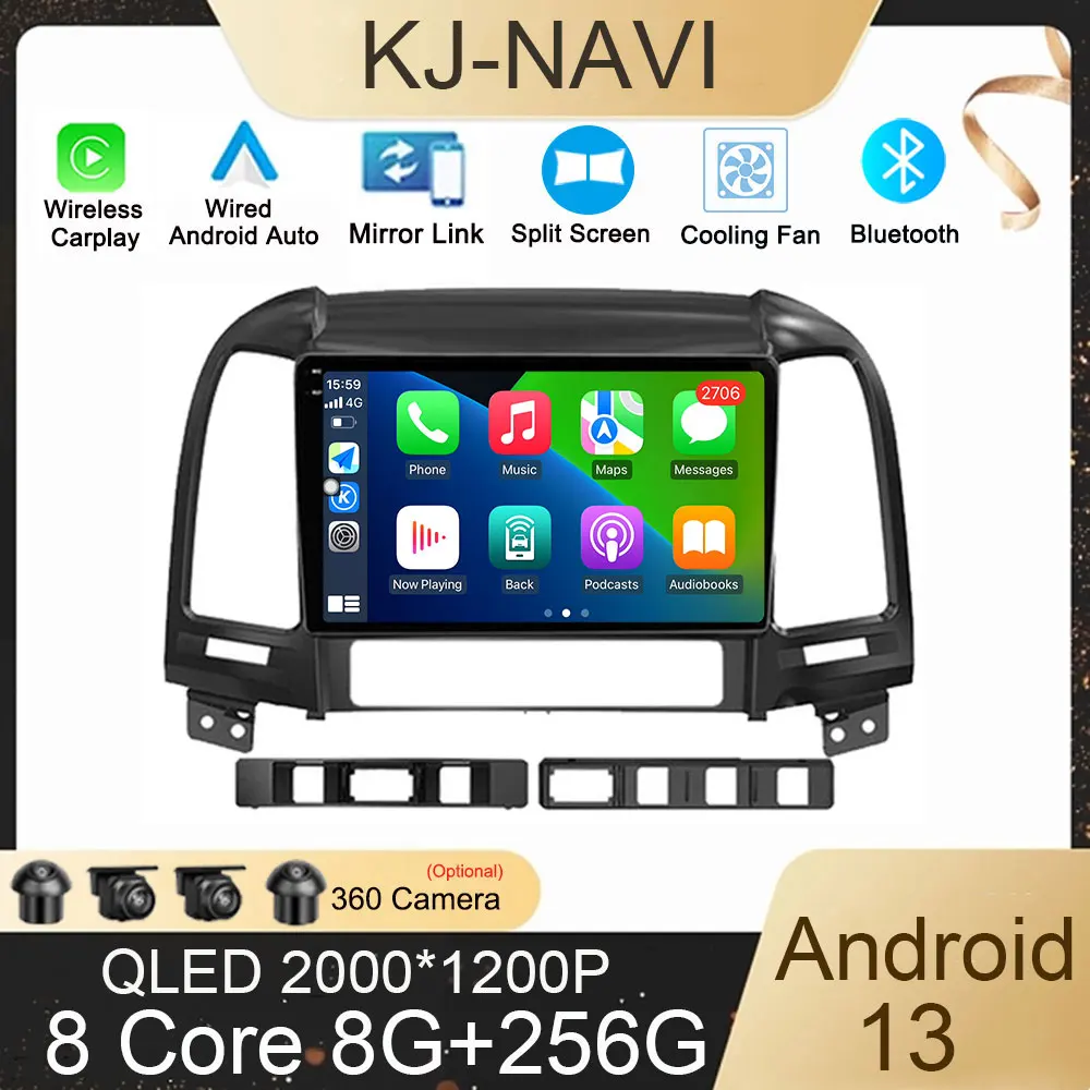 Carplay Smart Stereo Android 13 Auto 360 Cam радио для Hyundai Santa Fe 2 2006 - 2012 Android 13 авто радио Автомобильный мультимедийный
Carplay Smart Stereo Android 13 Auto 360 Cam радио для Hyundai Santa Fe 2 2006 - 2012 Android 13 авто радио Автомобильный мультимедийный