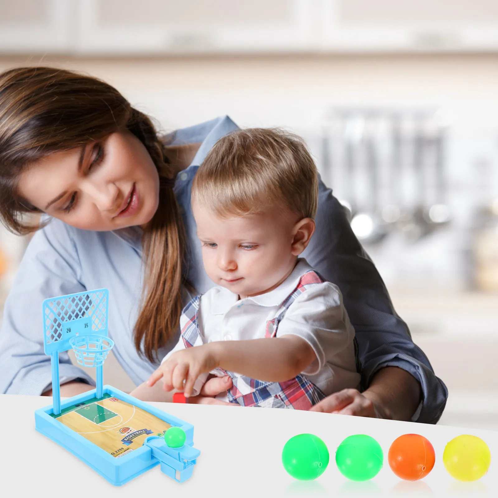 Interactive Mini Basketball Desktop Game Novelty Shooting Basketball Game for Kids Hand-Eye Coordination Activity
Interactive Mini Basketball Desktop Game Novelty Shooting Basketball Game for Kids Hand-Eye Coordination Activity