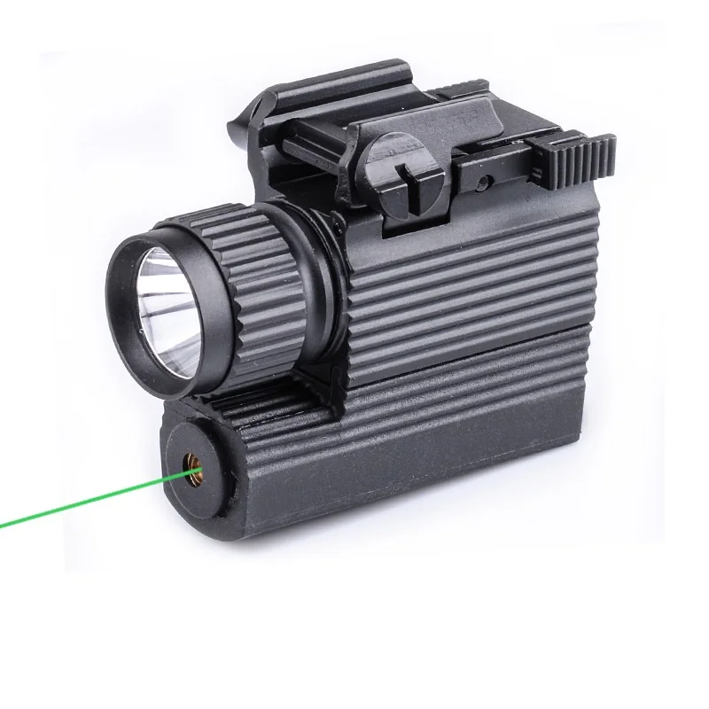 Tactical Outdoor Lighting Flashlight Hanging Guide Rail 2-in-1 LED Green Laser Positioning Flashlight M008G
Tactical Outdoor Lighting Flashlight Hanging Guide Rail 2-in-1 LED Green Laser Positioning Flashlight M008G