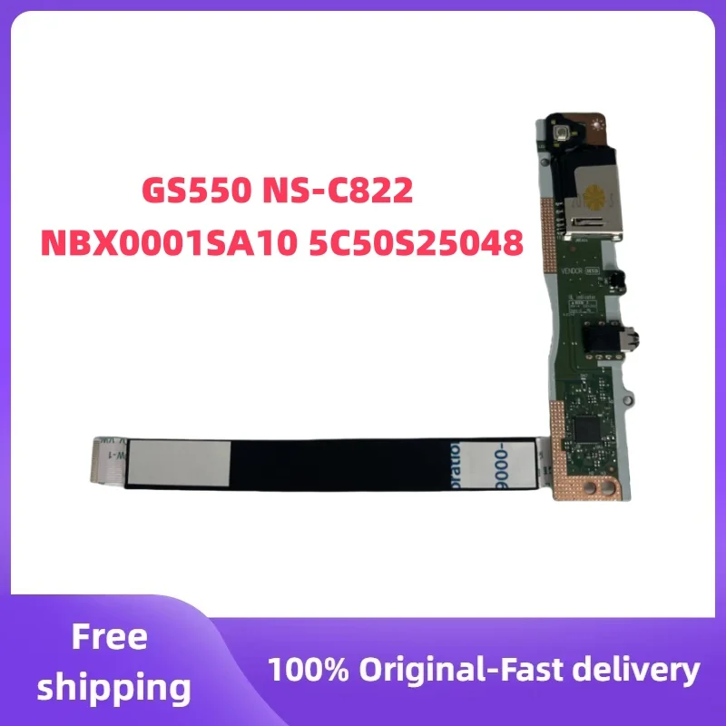 Original For Lenovo IdeaPad 3 15ADA05 Laptop Power AUDIO SD CARD READER BUTTON Board GS550 NS-C822 NBX0001SA10 5C50S25048
Original For Lenovo IdeaPad 3 15ADA05 Laptop Power AUDIO SD CARD READER BUTTON Board GS550 NS-C822 NBX0001SA10 5C50S25048
