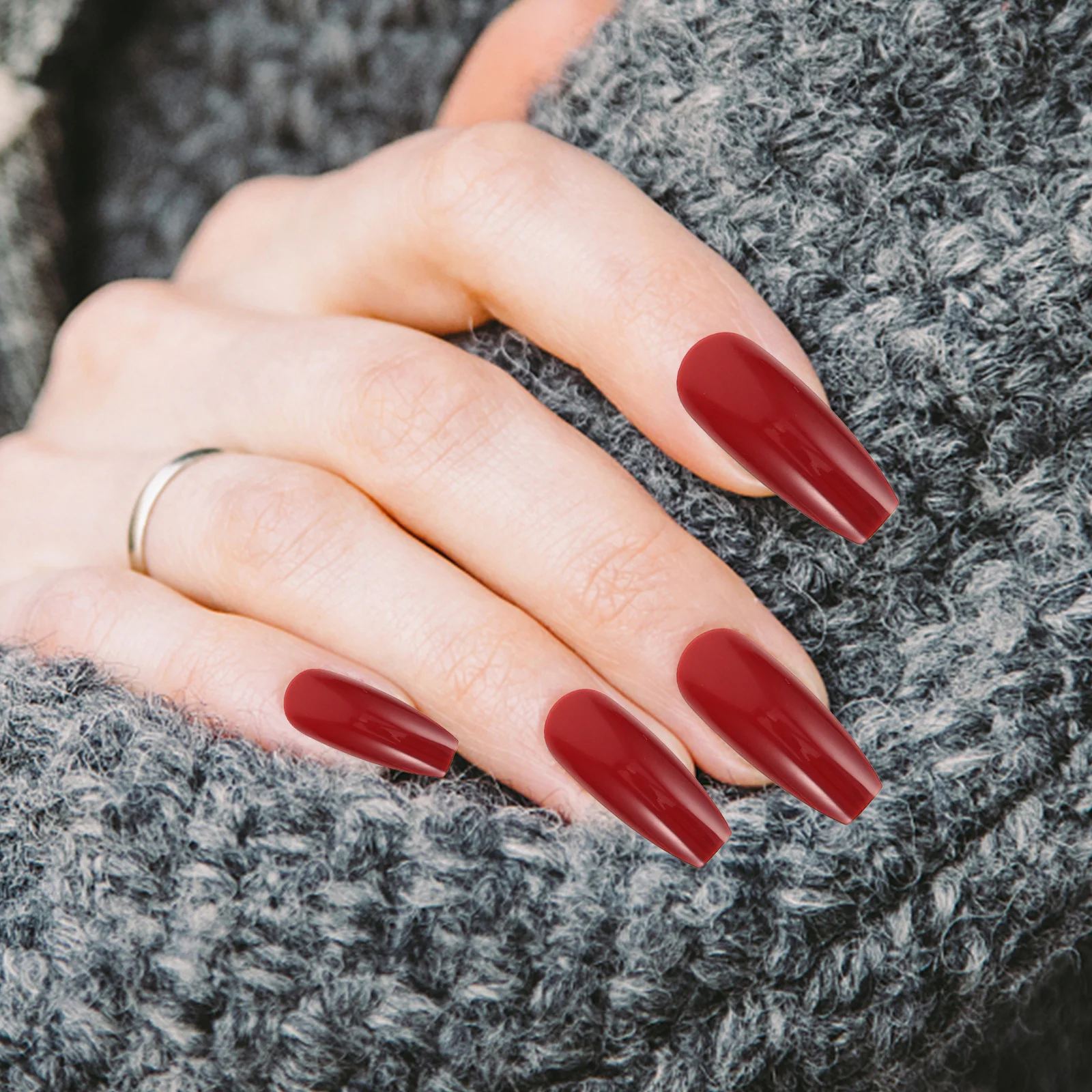 1Set Burgundy Press on Nails False Elegant Nail Tips for Women Manicure Extension Replaceable Full Cover Stylish Long Ballet
1Set Burgundy Press on Nails False Elegant Nail Tips for Women Manicure Extension Replaceable Full Cover Stylish Long Ballet