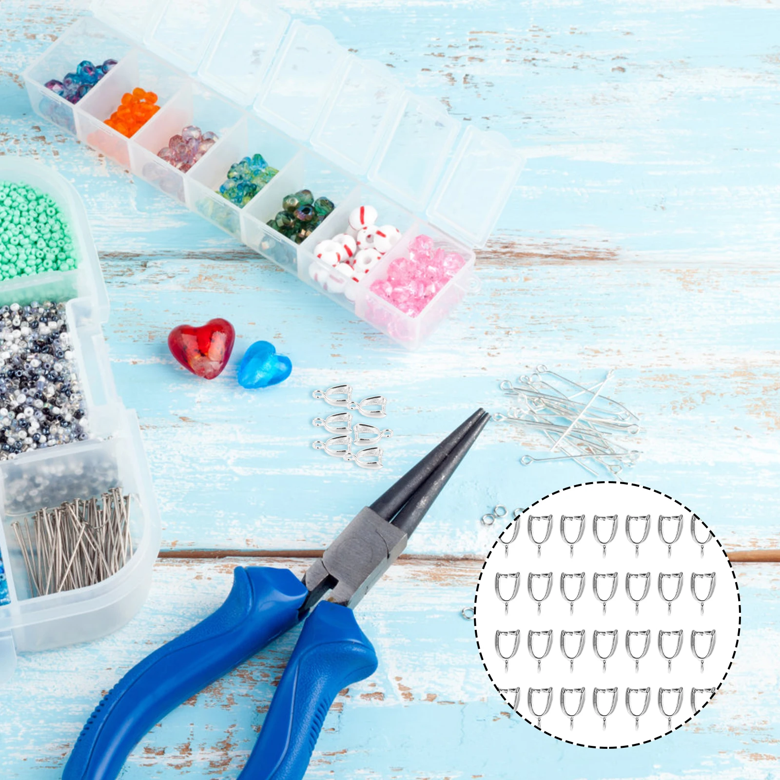40 Pcs Earring Clips Silver 5 5mm DIY Pendant Connector Jewelry Parts Necklace Accessories Beads Strength Cord Lanyard Clasps
40 Pcs Earring Clips Silver 5 5mm DIY Pendant Connector Jewelry Parts Necklace Accessories Beads Strength Cord Lanyard Clasps