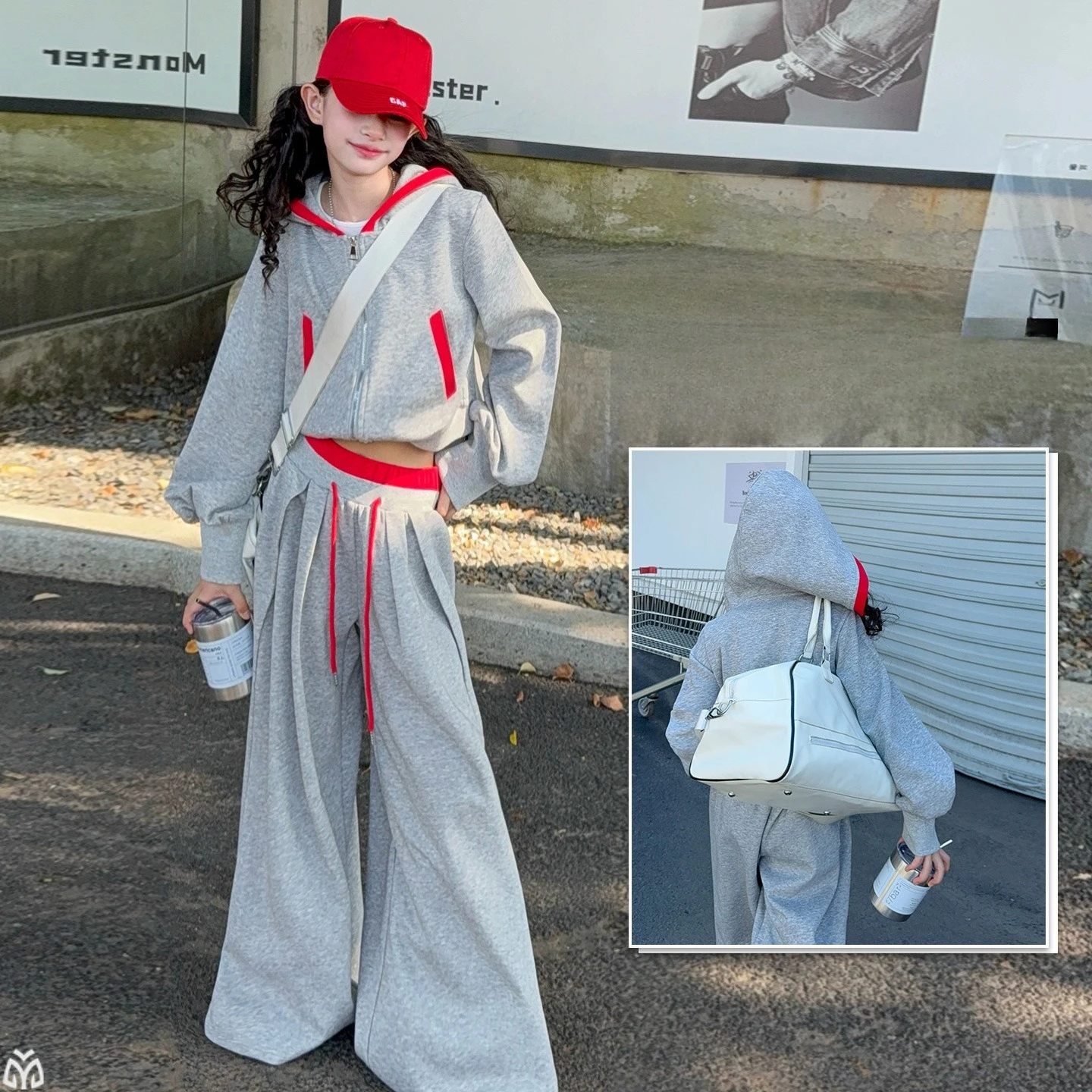 autumn 4-14 teen girl casual clothes set hooded jacket+sport pants 2pc junior kid sweatshirt pants suit child sportswear outfits 
autumn 4-14 teen girl casual clothes set hooded jacket+sport pants 2pc junior kid sweatshirt pants suit child sportswear outfits