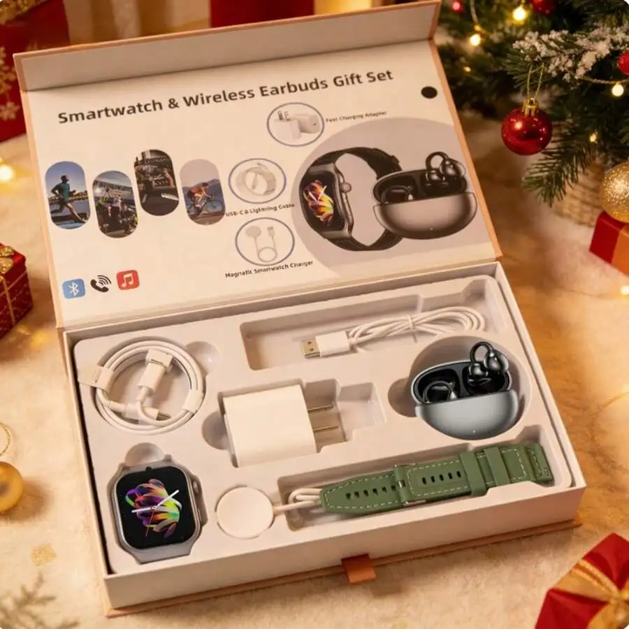 Pack Tech 7 En 1 Completo Y Práctico: Smartwatch Con Funciones Deportivas + Auriculares Inalámbricos Con Micrófono Para
Pack Tech 7 En 1 Completo Y Práctico: Smartwatch Con Funciones Deportivas + Auriculares Inalámbricos Con Micrófono Para