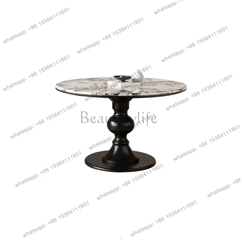 Design Luxury Black Dining Table 6 Person Unique Faux Marble Round Dining Table Restaurant Nordic Mesas De Jantar Home Furniture
Design Luxury Black Dining Table 6 Person Unique Faux Marble Round Dining Table Restaurant Nordic Mesas De Jantar Home Furniture