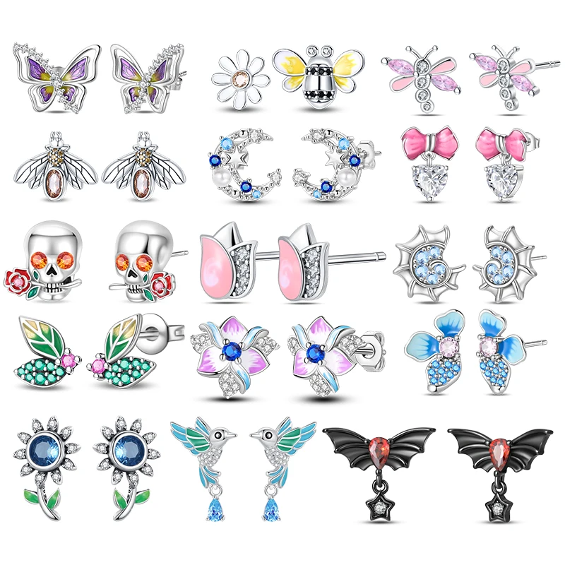 Серьги-гвоздики из стерлингового серебра 925, простые серьги-гвоздики с цветочным бантом, звездой, луной, цирконием, серьги-гвоздики для пирсинга для женщин и девочек, вечерние ювелирные украшения
Серьги-гвоздики из стерлингового серебра 925, простые серьги-гвоздики с цветочным бантом, звездой, луной, цирконием, серьги-гвоздики для пирсинга для женщин и девочек, вечерние ювелирные украшения