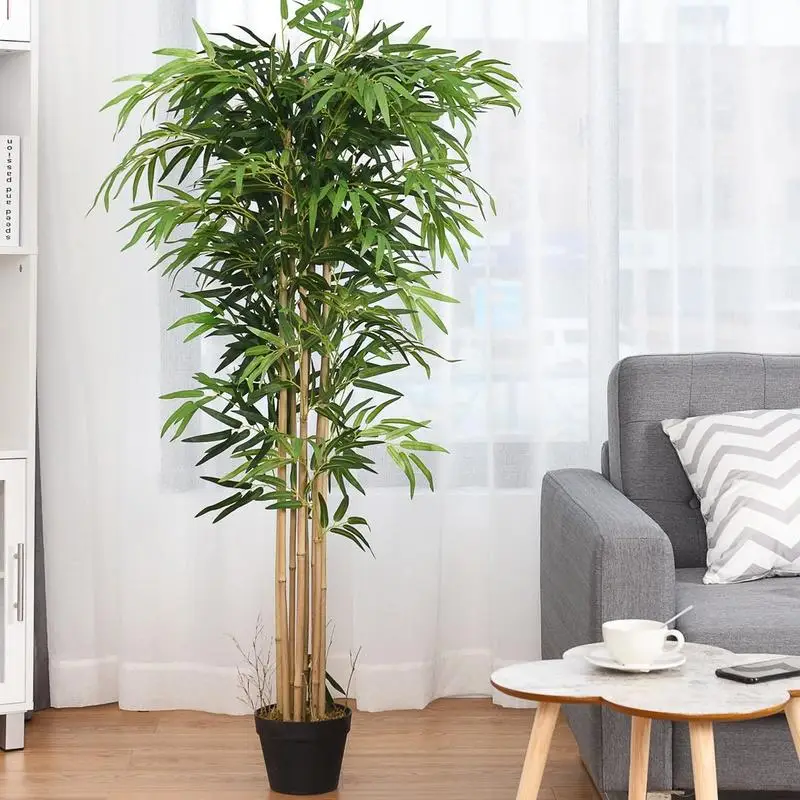 5-Feet Artificial Bamboo Silk Tree Indoor-Outdoor Decorative Planter
5-Feet Artificial Bamboo Silk Tree Indoor-Outdoor Decorative Planter
