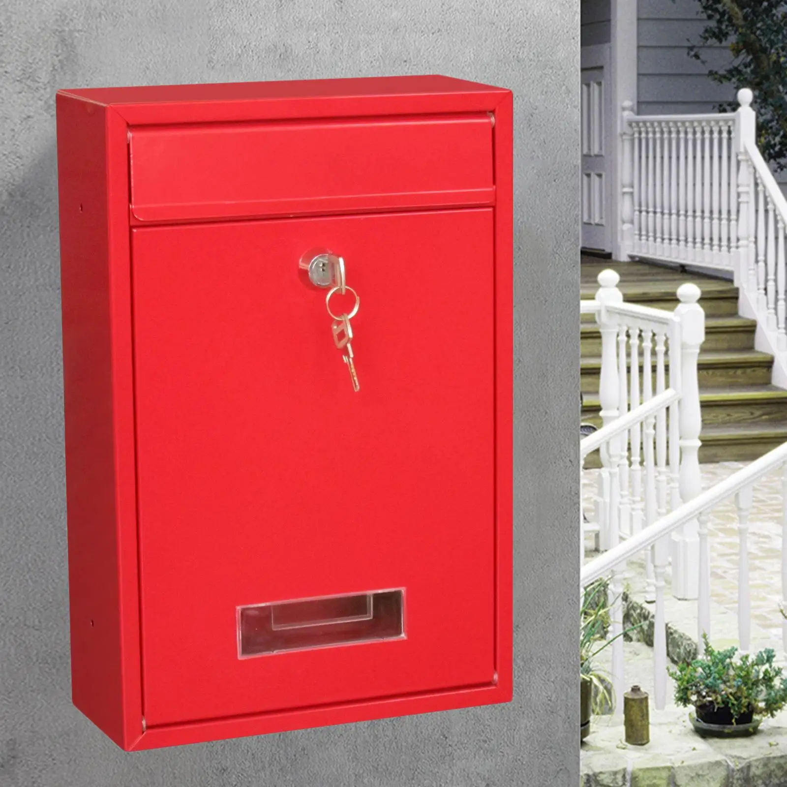 Anti-rust Mailbox Vertical Post Mail Mail Box Decorative Secure Letterbox
Anti-rust Mailbox Vertical Post Mail Mail Box Decorative Secure Letterbox
