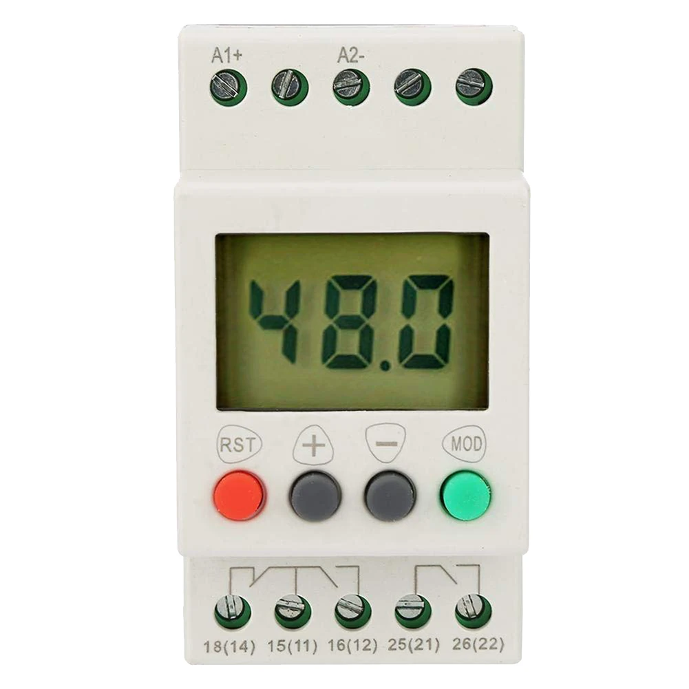 Voltage protectorVoltage Detection Relay SVR1000 Voltage Protection Digital Single Phase Monitoring Protection Relays, 24-48V
Voltage protectorVoltage Detection Relay SVR1000 Voltage Protection Digital Single Phase Monitoring Protection Relays, 24-48V
