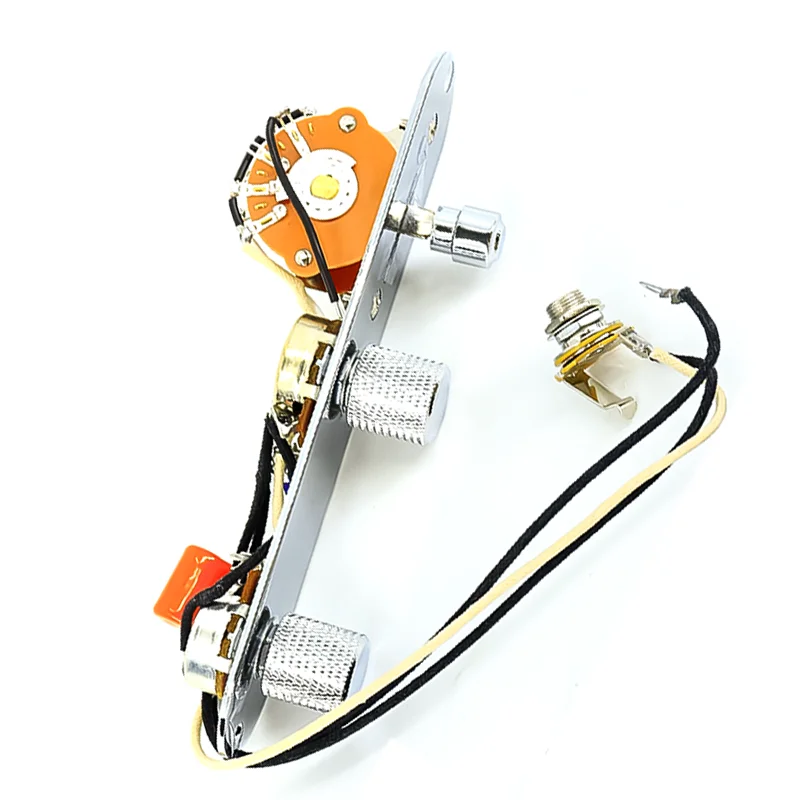 Guitar Prewired Control Plate Fully Loaded with 3-Way Switch 250K Alpha Pots No Soldering Required For TL Electric Guitar Parts
Guitar Prewired Control Plate Fully Loaded with 3-Way Switch 250K Alpha Pots No Soldering Required For TL Electric Guitar Parts