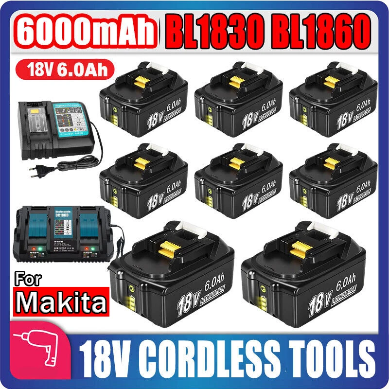 Battery 18V For Makita BL1860 BL1850B BL1850 BL1840 BL1830 Screwdriver Battery Charger 18V Replacement Power Tool Batteries lxt
Battery 18V For Makita BL1860 BL1850B BL1850 BL1840 BL1830 Screwdriver Battery Charger 18V Replacement Power Tool Batteries lxt