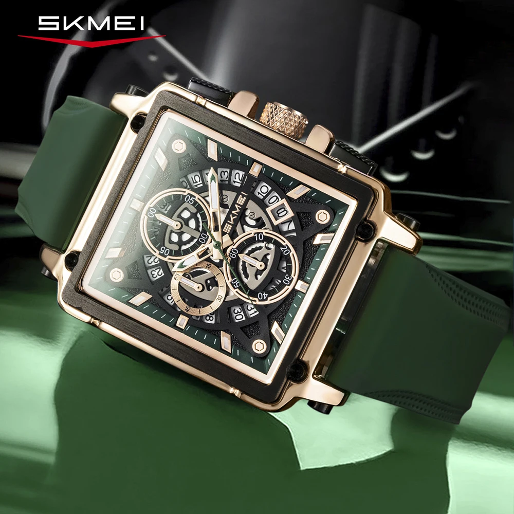 SKMEI Роскошный модный дизайн Водонепроницаемые часы Мужские модные крутые кварцевые часы с механизмом для мужчин и женщин Наручные часы с датой 
SKMEI Роскошный модный дизайн Водонепроницаемые часы Мужские модные крутые кварцевые часы с механизмом для мужчин и женщин Наручные часы с датой