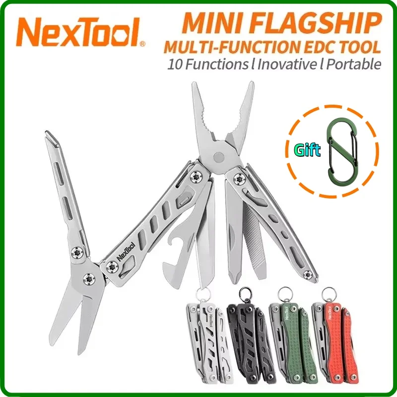 NexTool Mini Flagship Red/Green 10 IN 1 Multi Functional Folding EDC Hand Tool Screwdriver Mini Pliers Bottle Opener Outdoor
NexTool Mini Flagship Red/Green 10 IN 1 Multi Functional Folding EDC Hand Tool Screwdriver Mini Pliers Bottle Opener Outdoor