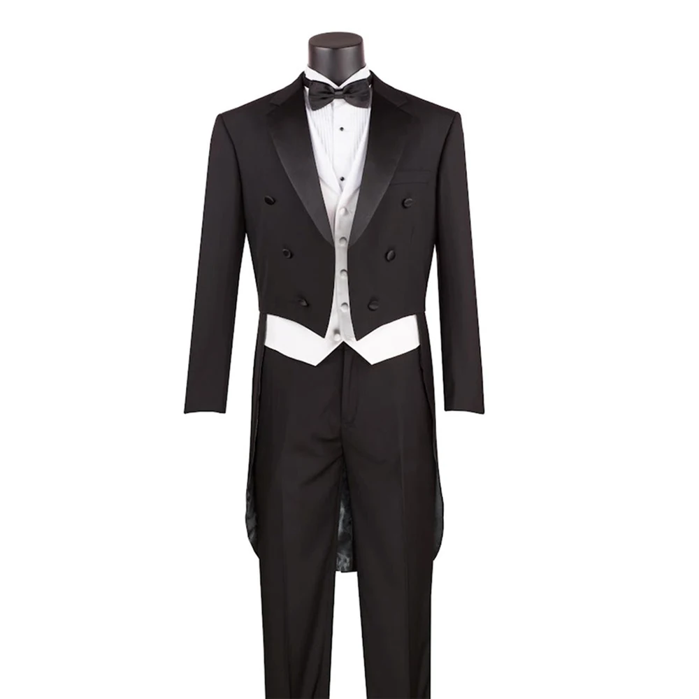 SILIWEYA Formal Men's Suits High Quality Tuxedos Elegant Wedding Double Breasted Notch Lapel Long Jacket Vest Pants Full Sets
SILIWEYA Formal Men's Suits High Quality Tuxedos Elegant Wedding Double Breasted Notch Lapel Long Jacket Vest Pants Full Sets