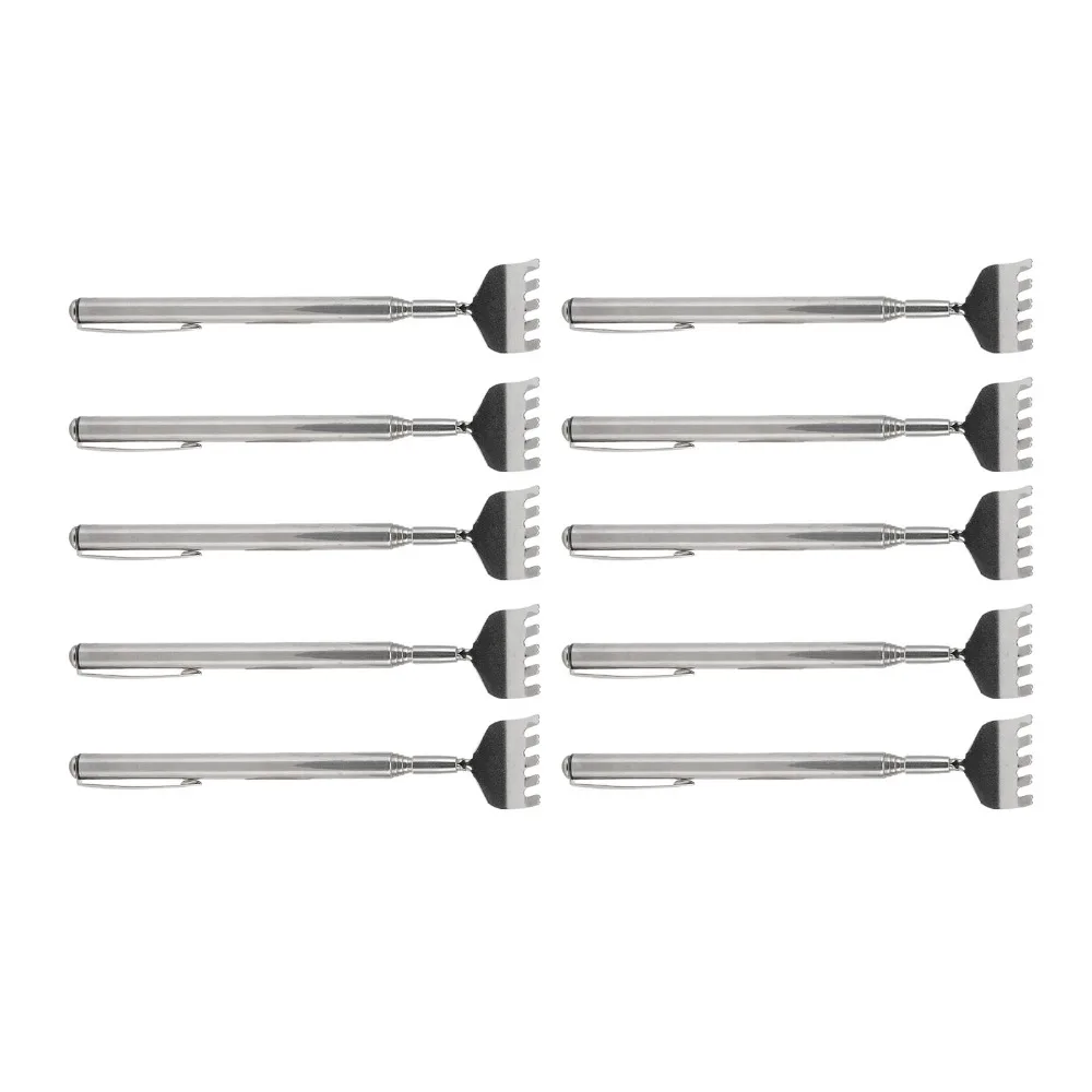 10Pcs Stainless Steel Back Scratcher Retractable Mini Portable Scratcher with Pen Clip Eco-friendly Itch Relief Tool Travel Use
10Pcs Stainless Steel Back Scratcher Retractable Mini Portable Scratcher with Pen Clip Eco-friendly Itch Relief Tool Travel Use