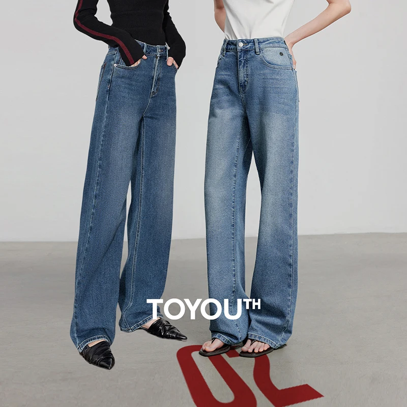 TOYOUTH Women's Stylish Slim Wide Leg Jeans 2026 Spring New Embroidered Figure-flattering
TOYOUTH Women's Stylish Slim Wide Leg Jeans 2026 Spring New Embroidered Figure-flattering