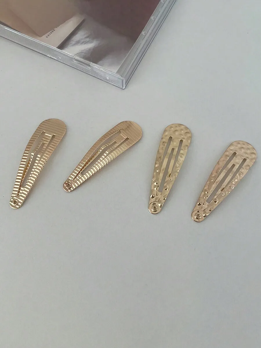 4pcs Metallic BB Clips With Dotted Pattern Minimalist Side Bangs Hair Accessories
4pcs Metallic BB Clips With Dotted Pattern Minimalist Side Bangs Hair Accessories