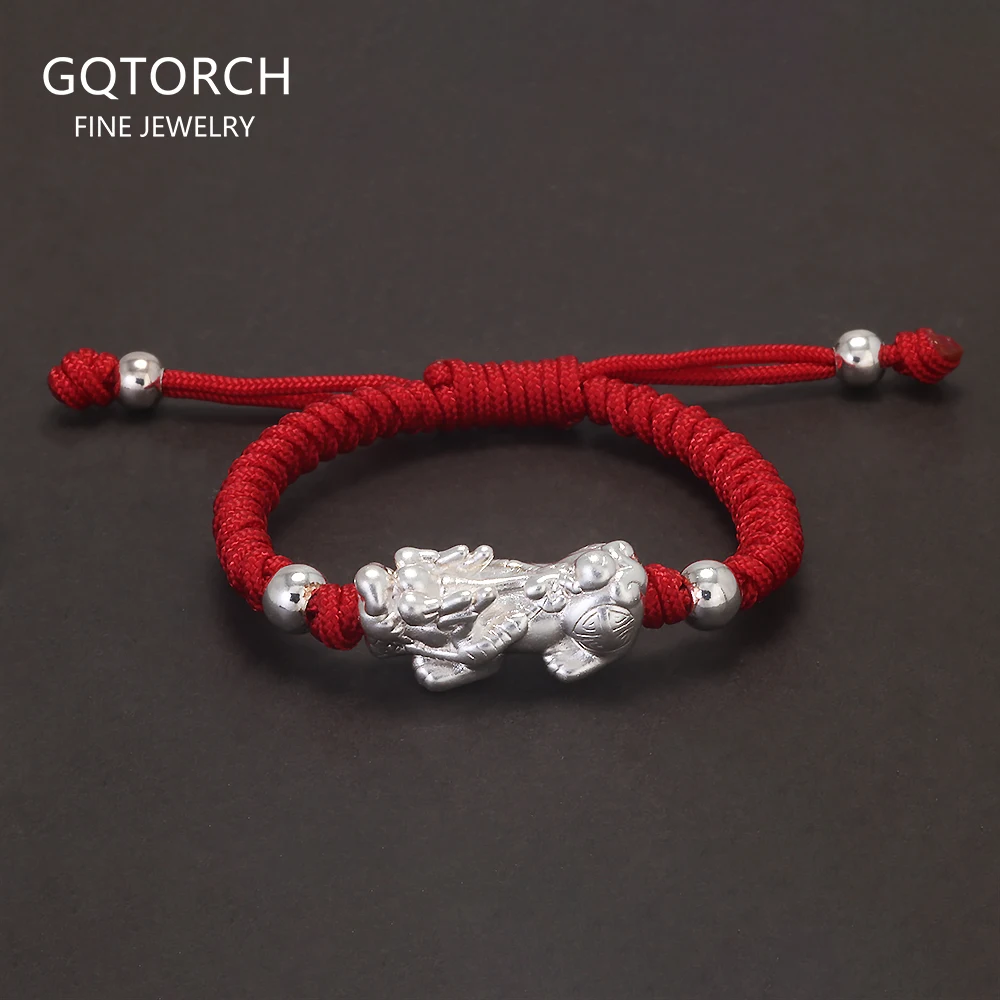 999 Pure Silver Pixiu Red Rope Bracelet for Child Pi Yao Multicolor Rope Good Luck Wealth Girl Boy Son Daughter Jewelry Gift
999 Pure Silver Pixiu Red Rope Bracelet for Child Pi Yao Multicolor Rope Good Luck Wealth Girl Boy Son Daughter Jewelry Gift