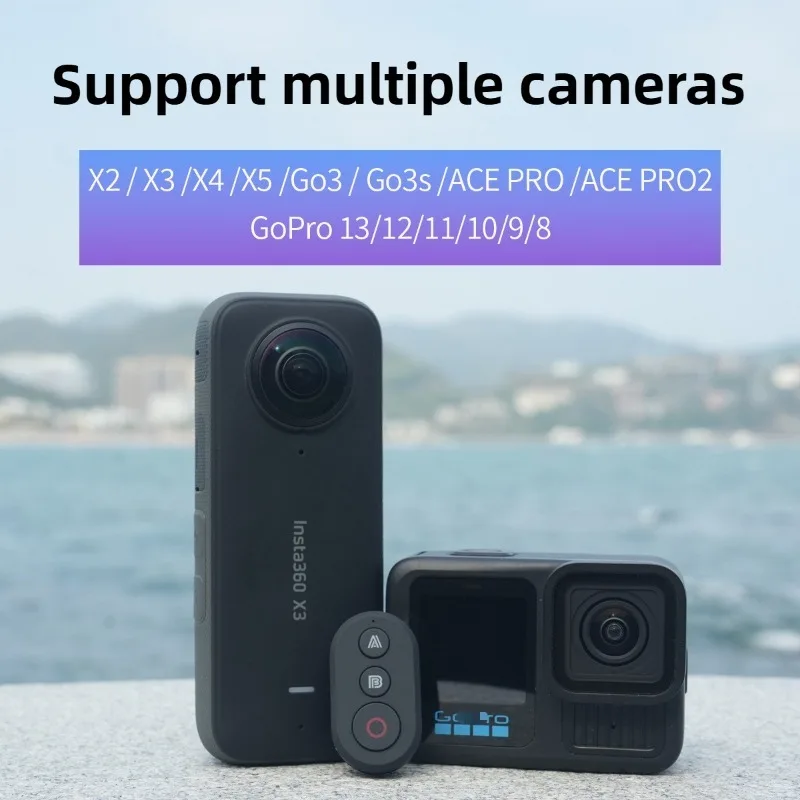Wireless Remote Control W Wrist Strap For Insta360 X2/X3/X4/Go3/Go3S/ACE Pro/Pro2 Gopro 13-8 Series Action Camera
Wireless Remote Control W Wrist Strap For Insta360 X2/X3/X4/Go3/Go3S/ACE Pro/Pro2 Gopro 13-8 Series Action Camera