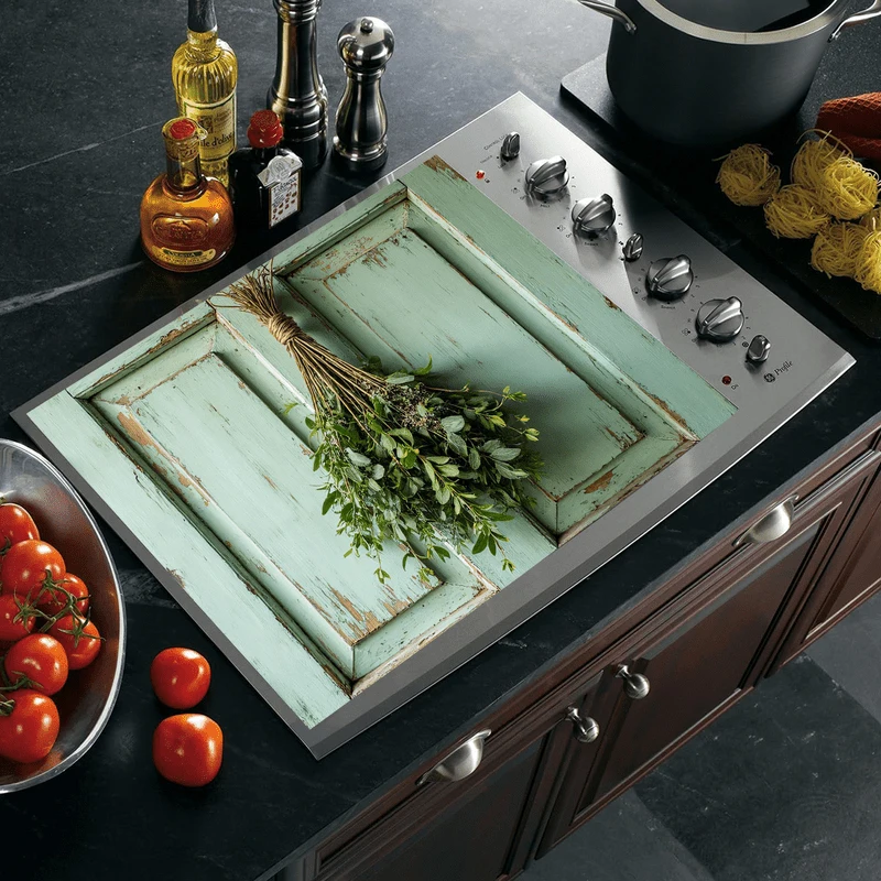 VIKAMA Rustic Distressed Mint Green Door Stove Mat, Non Slip Washable Oil Proof Kitchen Cooktop Protective Pad
VIKAMA Rustic Distressed Mint Green Door Stove Mat, Non Slip Washable Oil Proof Kitchen Cooktop Protective Pad