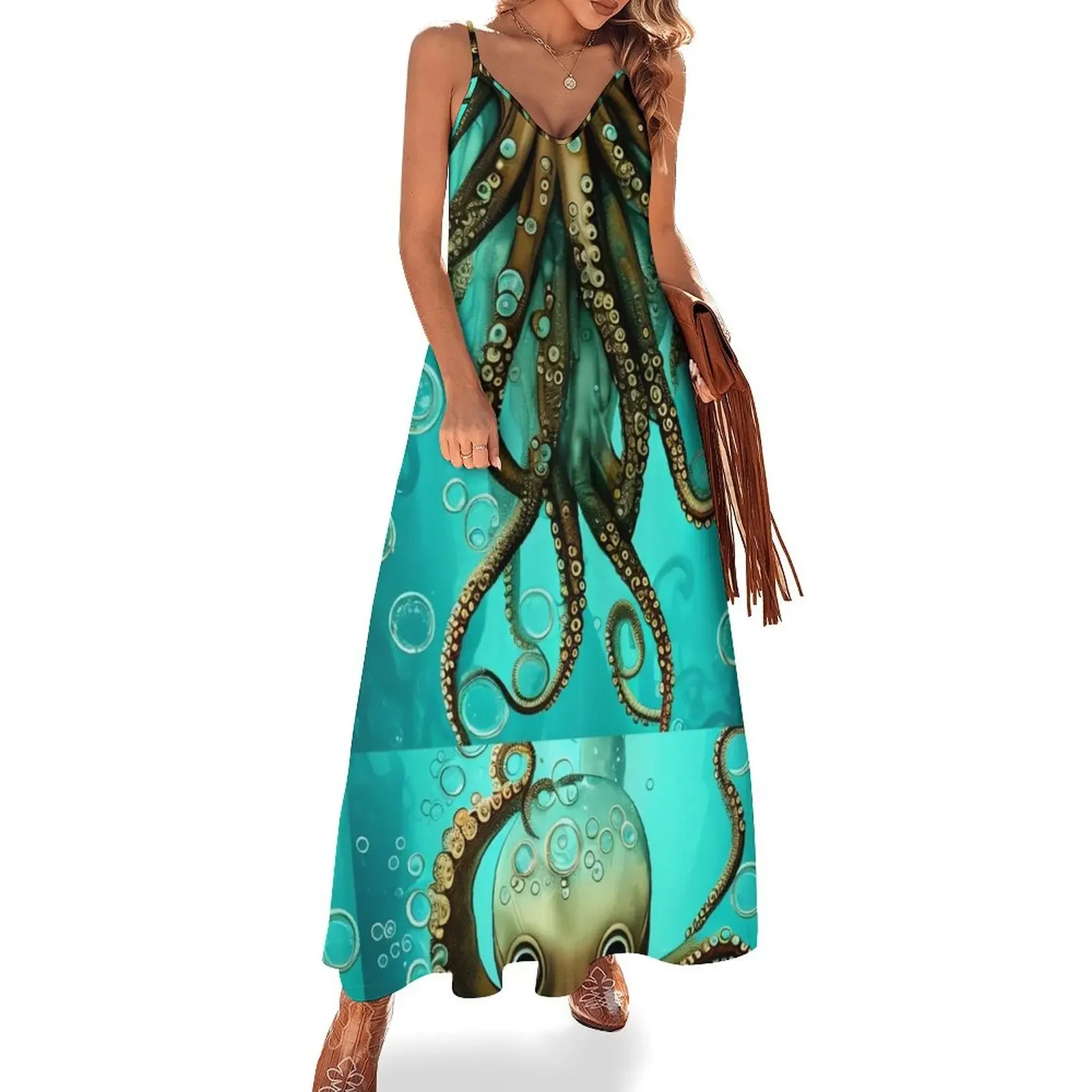 Octopus Underwater Sleeveless Dress Woman dresses evening dress summer dresses
Octopus Underwater Sleeveless Dress Woman dresses evening dress summer dresses