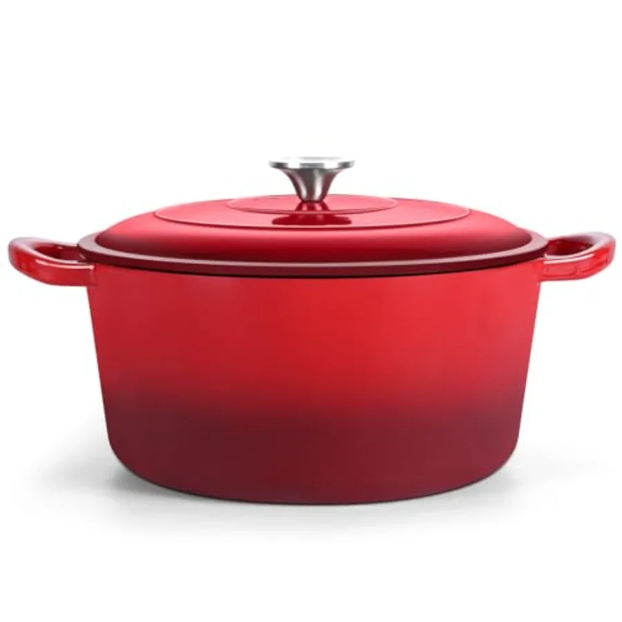 Enameled Cast Iron Dutch Oven Dutch Oven Pot Nonstick Cookware with Lid and Dual Handles for Bread Baking Cooking Oven Safe up
Enameled Cast Iron Dutch Oven Dutch Oven Pot Nonstick Cookware with Lid and Dual Handles for Bread Baking Cooking Oven Safe up