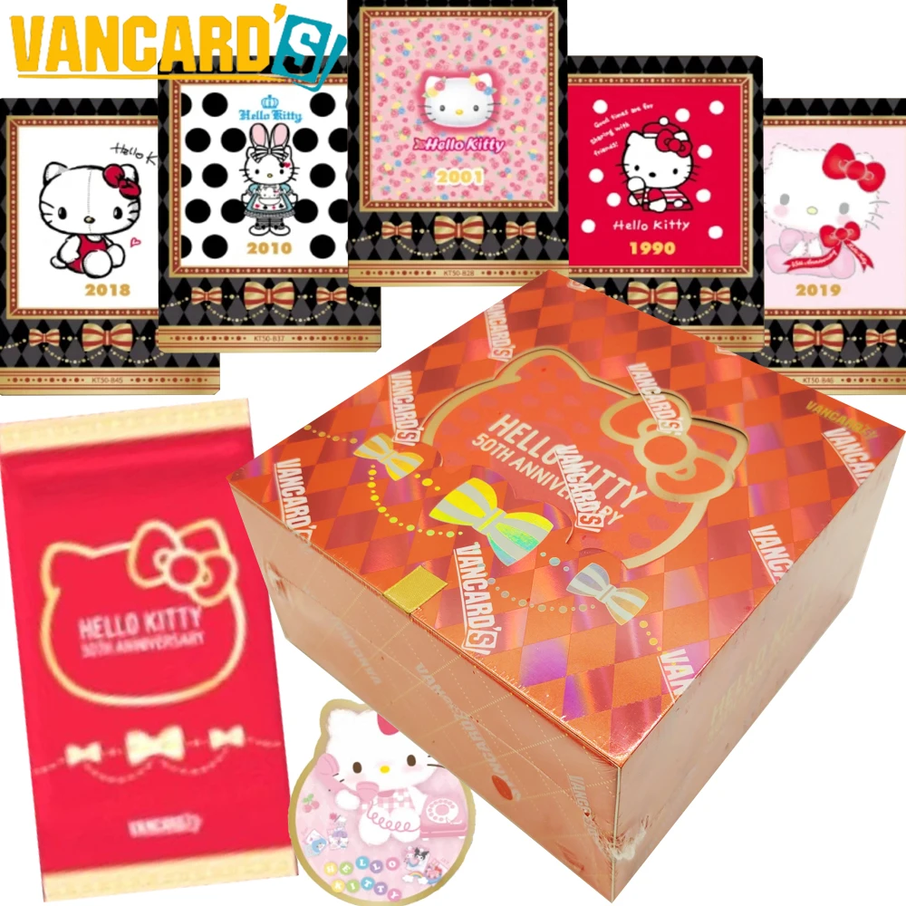 VANCARD'S Original Hello Kitty 50th Anniversary Collection Cards Special-shaped Design Warm Healing Lovely Anime Star Cards Gift 
VANCARD'S Original Hello Kitty 50th Anniversary Collection Cards Special-shaped Design Warm Healing Lovely Anime Star Cards Gift