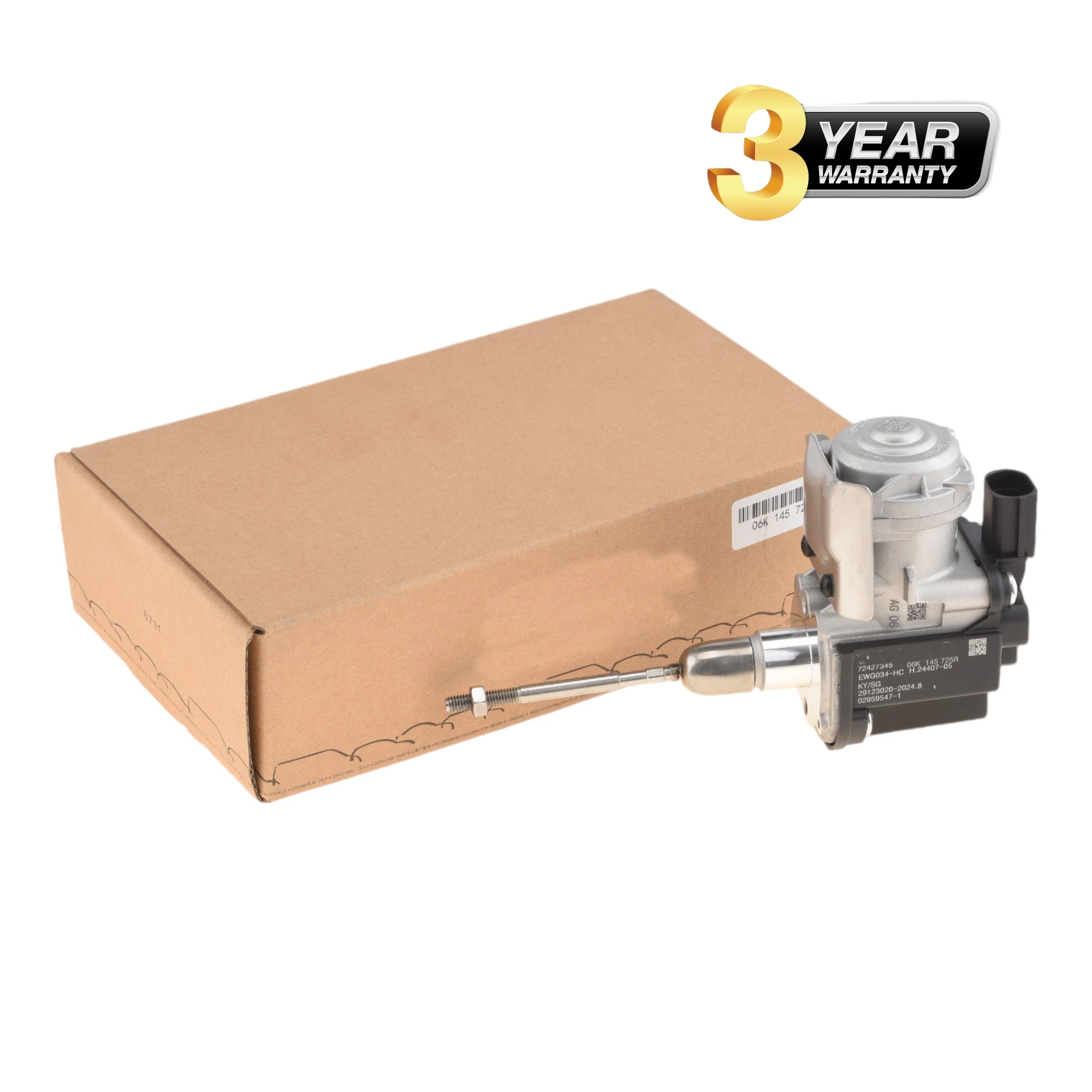 Genuine Turbocharger Electric Actuator 06K145725T For AUDI A3,TT/VW Golf, Passat B8,Touran/SEAT Leon/SKODA Octavia,Supera 1.8
Genuine Turbocharger Electric Actuator 06K145725T For AUDI A3,TT/VW Golf, Passat B8,Touran/SEAT Leon/SKODA Octavia,Supera 1.8