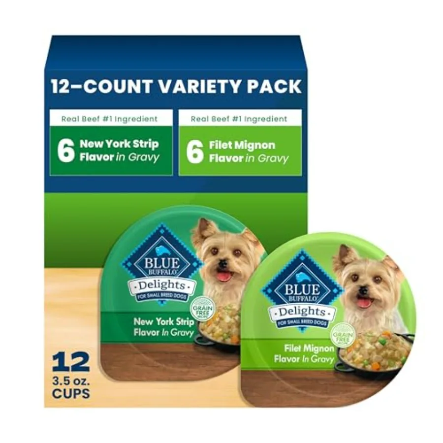 Delights Variety Pack Natural Grain Free Wet Dog Food for Small Breed Dogs Filet Mign Flavor Paté and Flavor Paté with Natural
Delights Variety Pack Natural Grain Free Wet Dog Food for Small Breed Dogs Filet Mign Flavor Paté and Flavor Paté with Natural