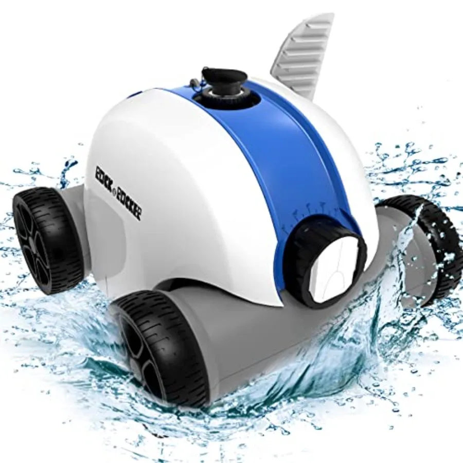 Cordless Robotic Pool Cleaner for above-ground and inground pools up to 861 sq ft, blue ABS plastic, 90-min runtime, dual-drive
Cordless Robotic Pool Cleaner for above-ground and inground pools up to 861 sq ft, blue ABS plastic, 90-min runtime, dual-drive