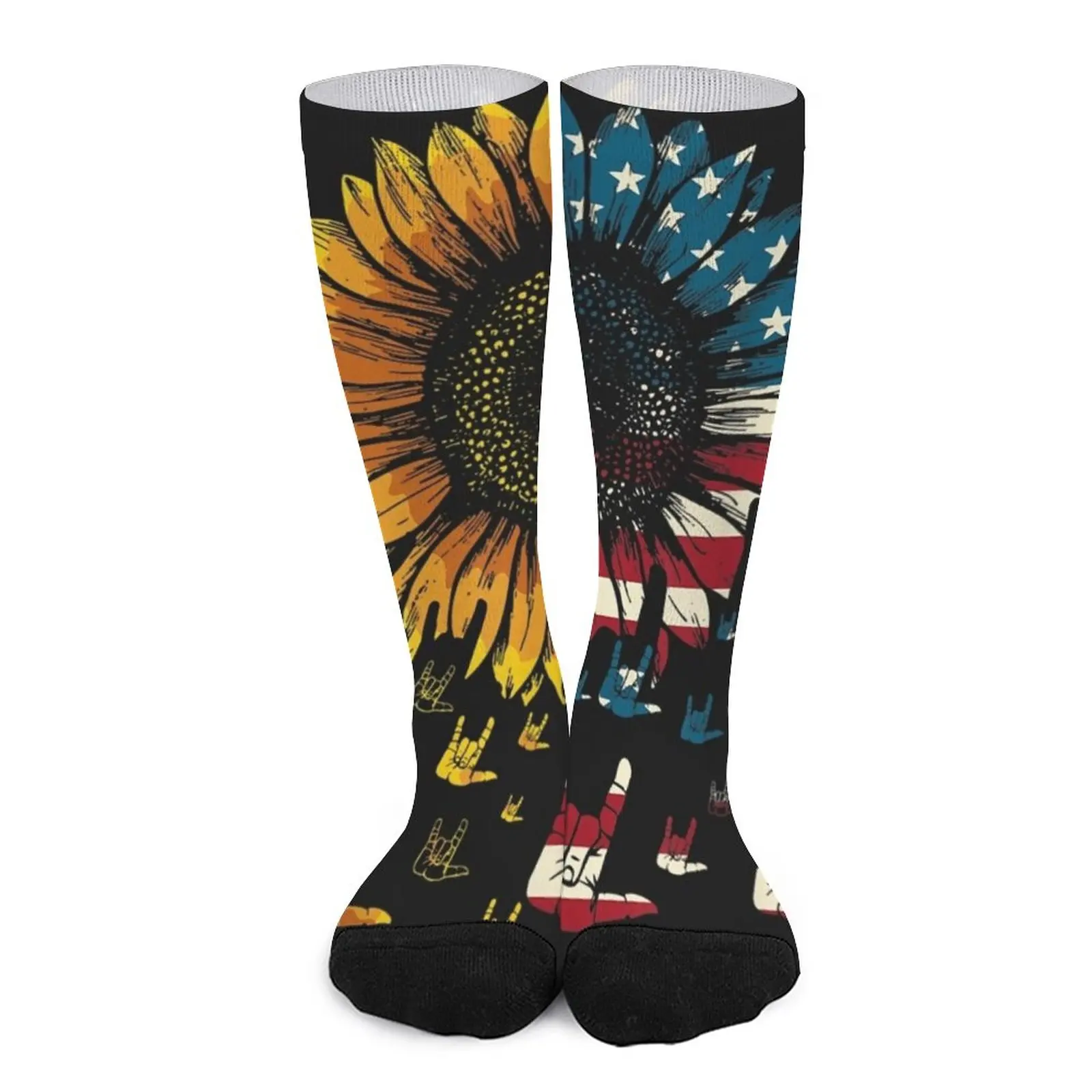 Носки с американским флагом подсолнухом и надписью на языке ASL знак 4 июля носки эстетичные летние Роскошные носки
Носки с американским флагом подсолнухом и надписью на языке ASL знак 4 июля носки эстетичные летние Роскошные носки