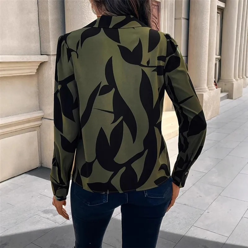 Fashionable Long Sleeve Women's Printed Shirt Elegant Style Polyester Fabric Skin-friendly Breathable Autumn Winter Shirt
Fashionable Long Sleeve Women's Printed Shirt Elegant Style Polyester Fabric Skin-friendly Breathable Autumn Winter Shirt