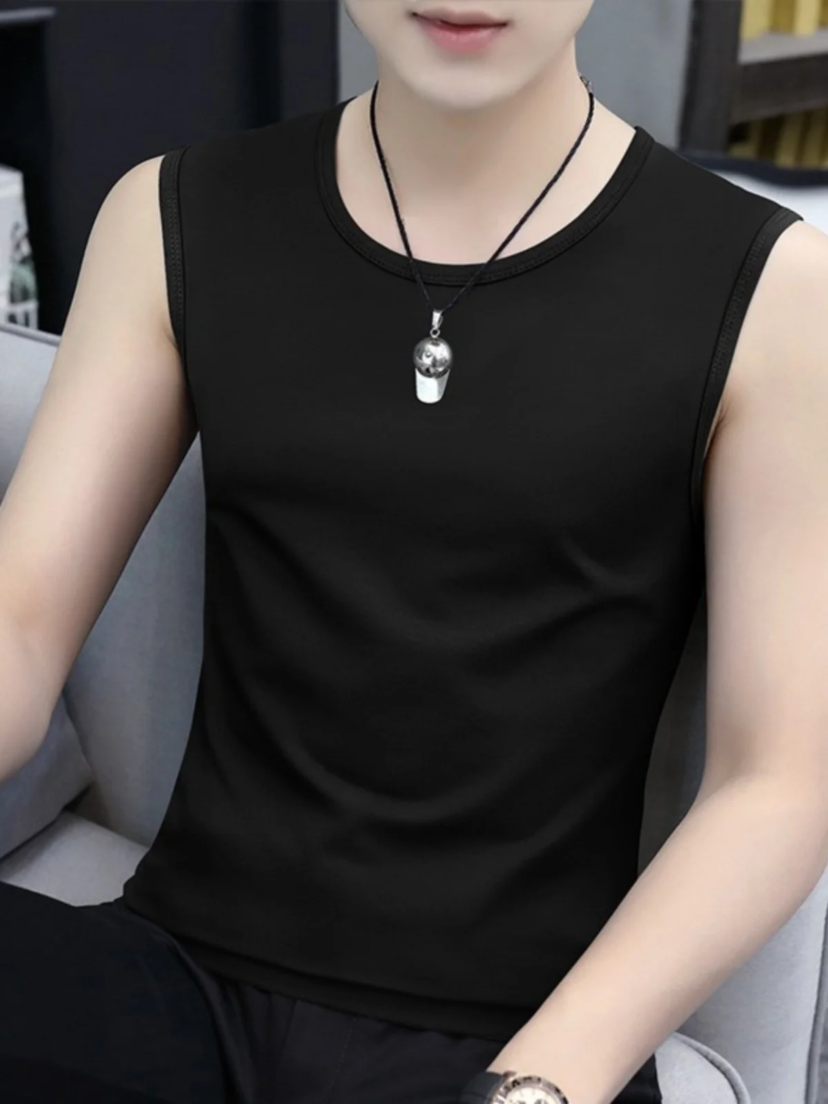 Мужская майка Pierre Cardin 2026: Новинка лета, дышащая, из ледяного шелка, спортивная, облегающая, ультратонкая, вязаная, из модала
Мужская майка Pierre Cardin 2026: Новинка лета, дышащая, из ледяного шелка, спортивная, облегающая, ультратонкая, вязаная, из модала