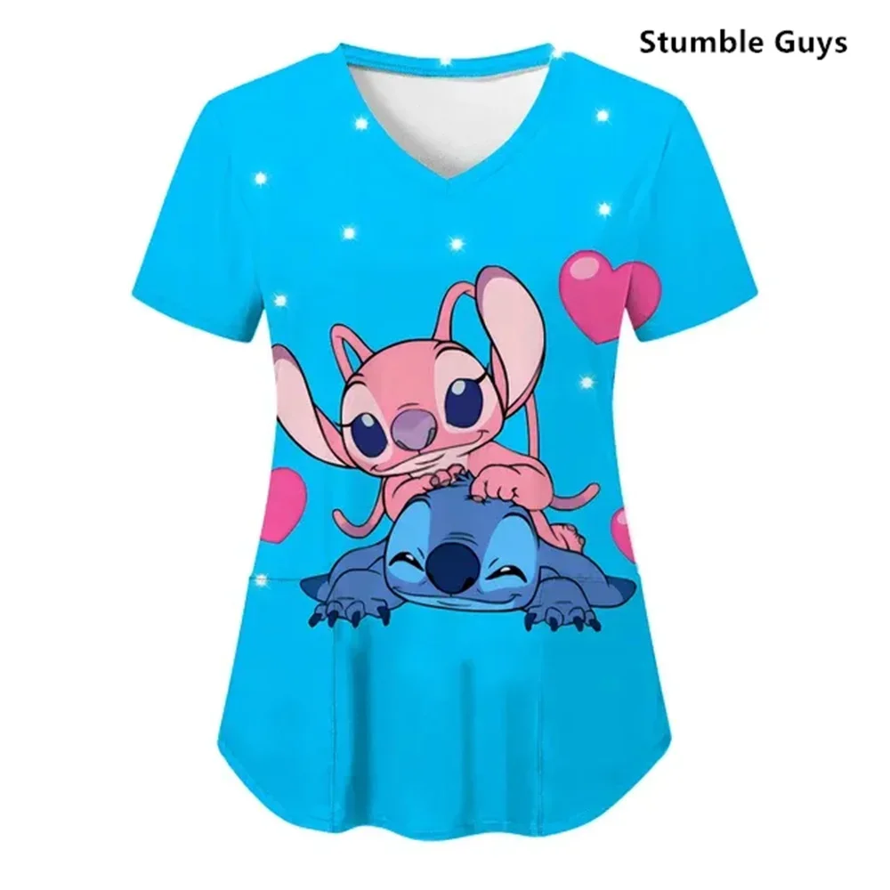 T-shirts V Neck Top Women 2024 Nurse Uniform Woman Clothes Pocket Shirt Tops Hospital Stitch Summer Minnie Mouse T-shirt Women's
T-shirts V Neck Top Women 2024 Nurse Uniform Woman Clothes Pocket Shirt Tops Hospital Stitch Summer Minnie Mouse T-shirt Women's