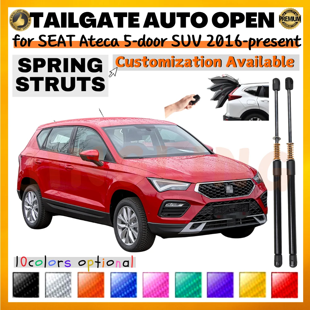Qty(2) Trunk Struts with Spring for SEAT Ateca 5-door SUV 2016-present Rear Tailgate Boot Lift Supports Shock Absorbers Dampers
Qty(2) Trunk Struts with Spring for SEAT Ateca 5-door SUV 2016-present Rear Tailgate Boot Lift Supports Shock Absorbers Dampers