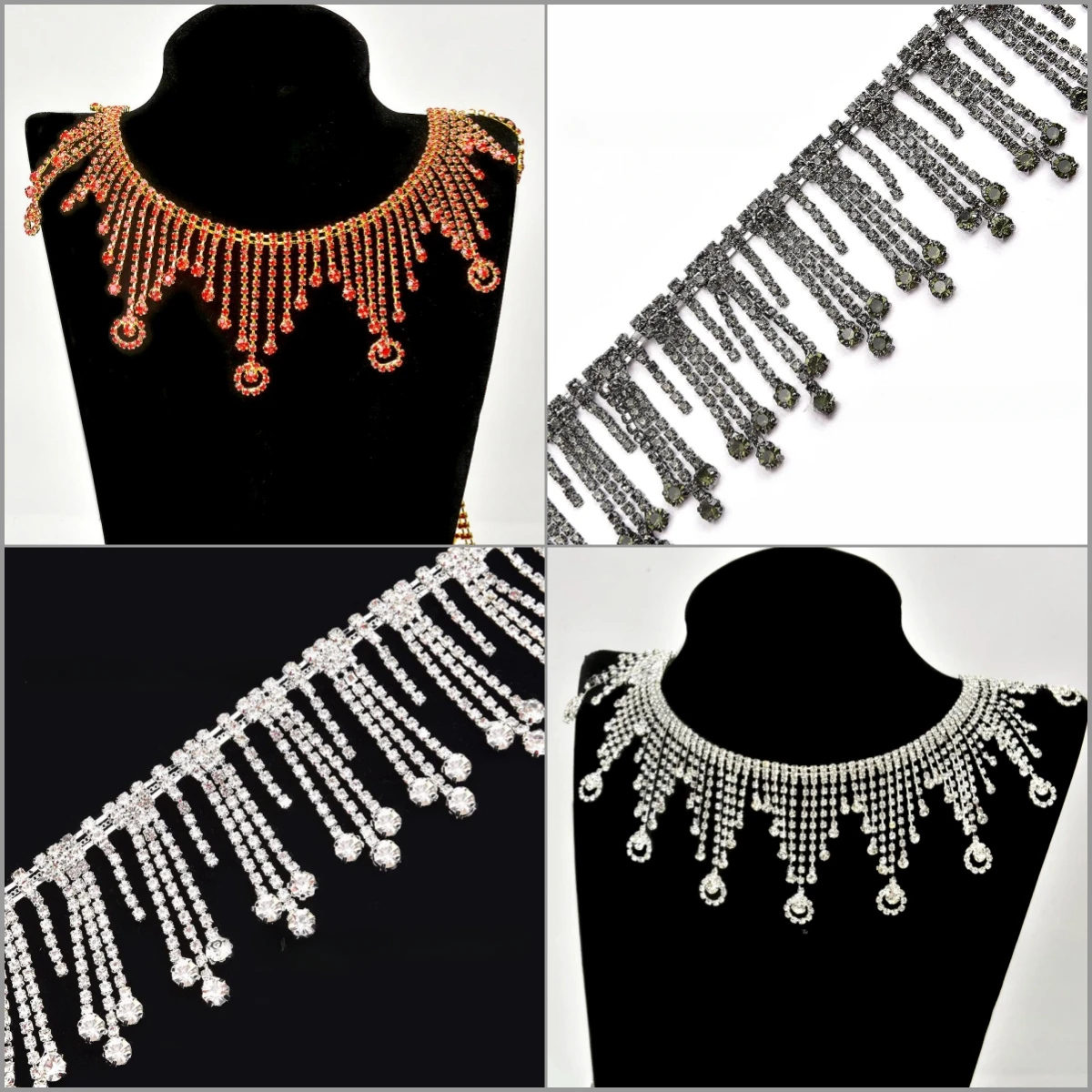Glitter DIY Rhinestone trim round tassel Metal Chain Crystal Gold Silver sewn on dress wedding accessories necklace decoration
Glitter DIY Rhinestone trim round tassel Metal Chain Crystal Gold Silver sewn on dress wedding accessories necklace decoration