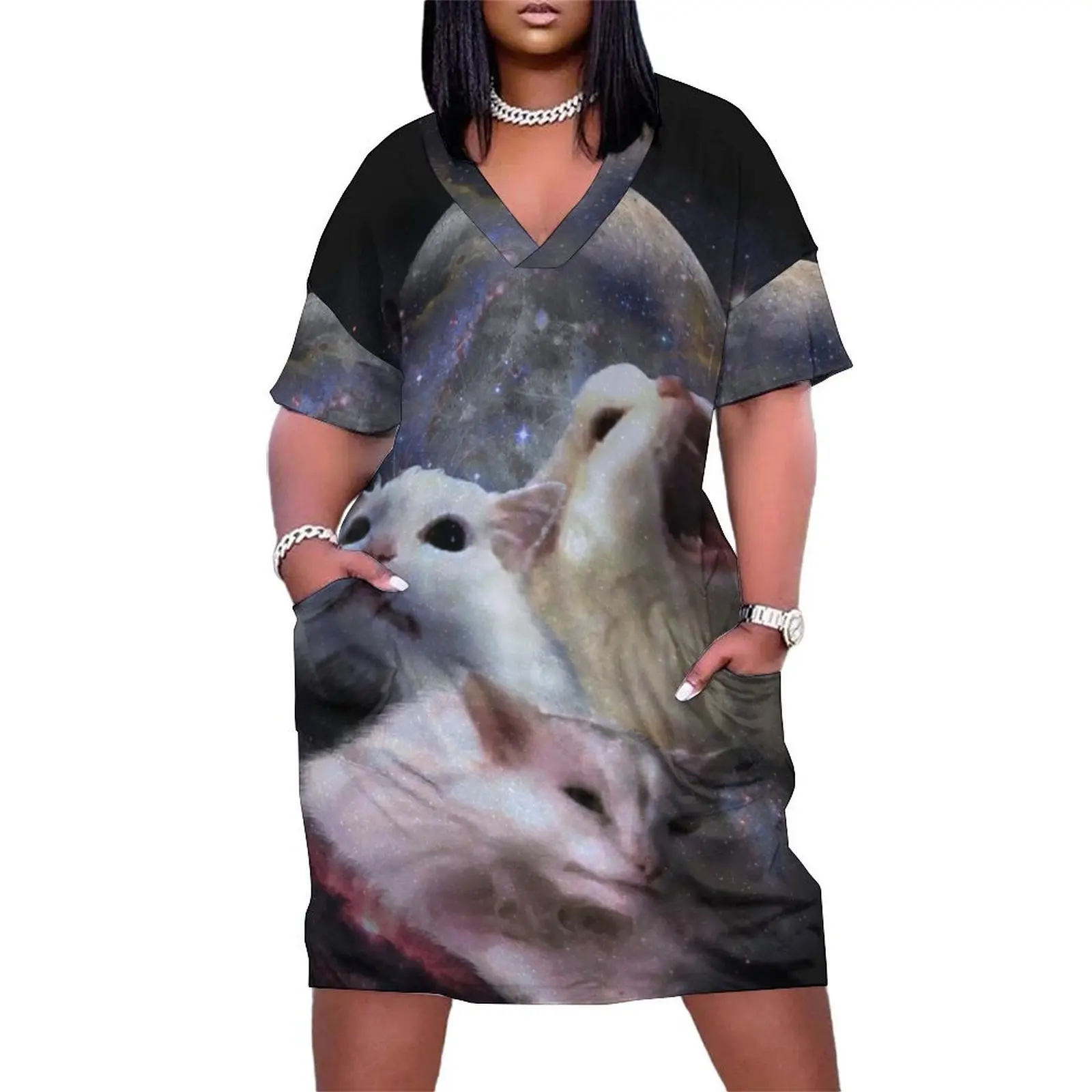 Triple Thurston Moon Cats! Loose Pocket Dress dress for women 2025 Summer skirt Woman fashion party dress women elegant luxury
Triple Thurston Moon Cats! Loose Pocket Dress dress for women 2025 Summer skirt Woman fashion party dress women elegant luxury