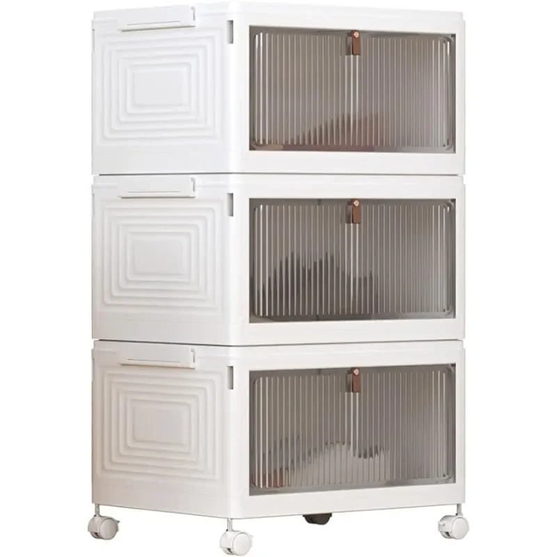 3-layer Foldable White Plastic Shoe Box, Large Stackable Storage Box with Lid, Simple and Lightweight
3-layer Foldable White Plastic Shoe Box, Large Stackable Storage Box with Lid, Simple and Lightweight