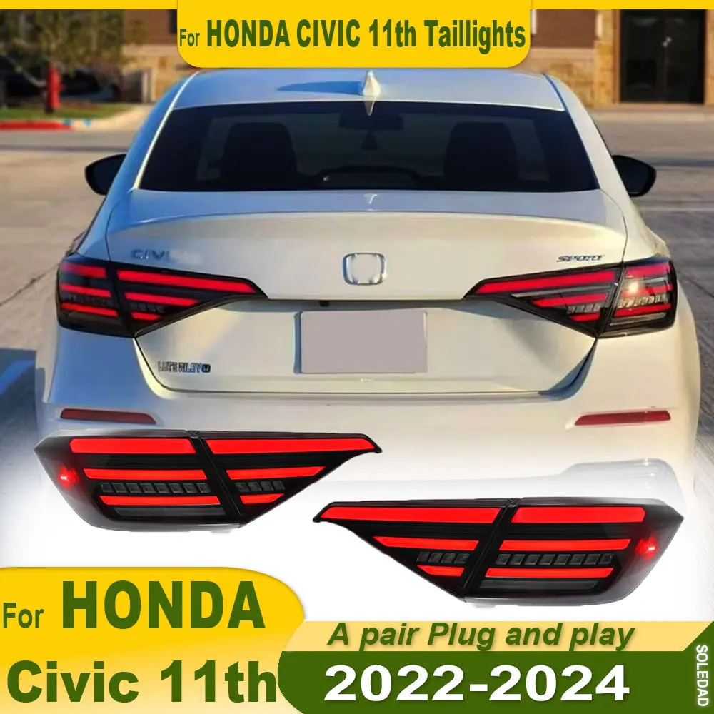 Стайлинг автомобиля для Honda 11th задние фонари Civic 2022-2024 задний фонарь в сборе световод светодиодные ходовые огни задние указатели поворота
Стайлинг автомобиля для Honda 11th задние фонари Civic 2022-2024 задний фонарь в сборе световод светодиодные ходовые огни задние указатели поворота
