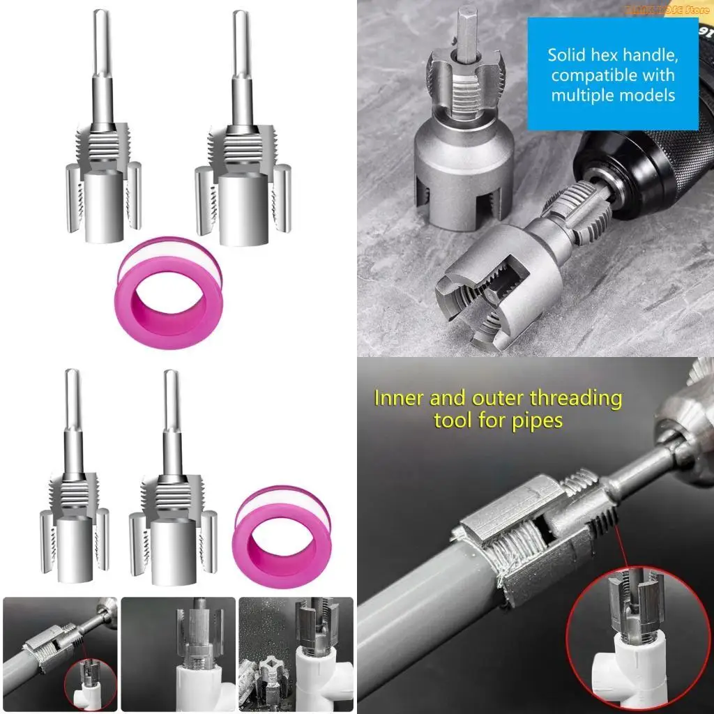 K1AE PVC Thread Maker Tool for Electric Drill PVC Pipe Threader Water Pipe Thread Opener for Household Repair Accessories
K1AE PVC Thread Maker Tool for Electric Drill PVC Pipe Threader Water Pipe Thread Opener for Household Repair Accessories