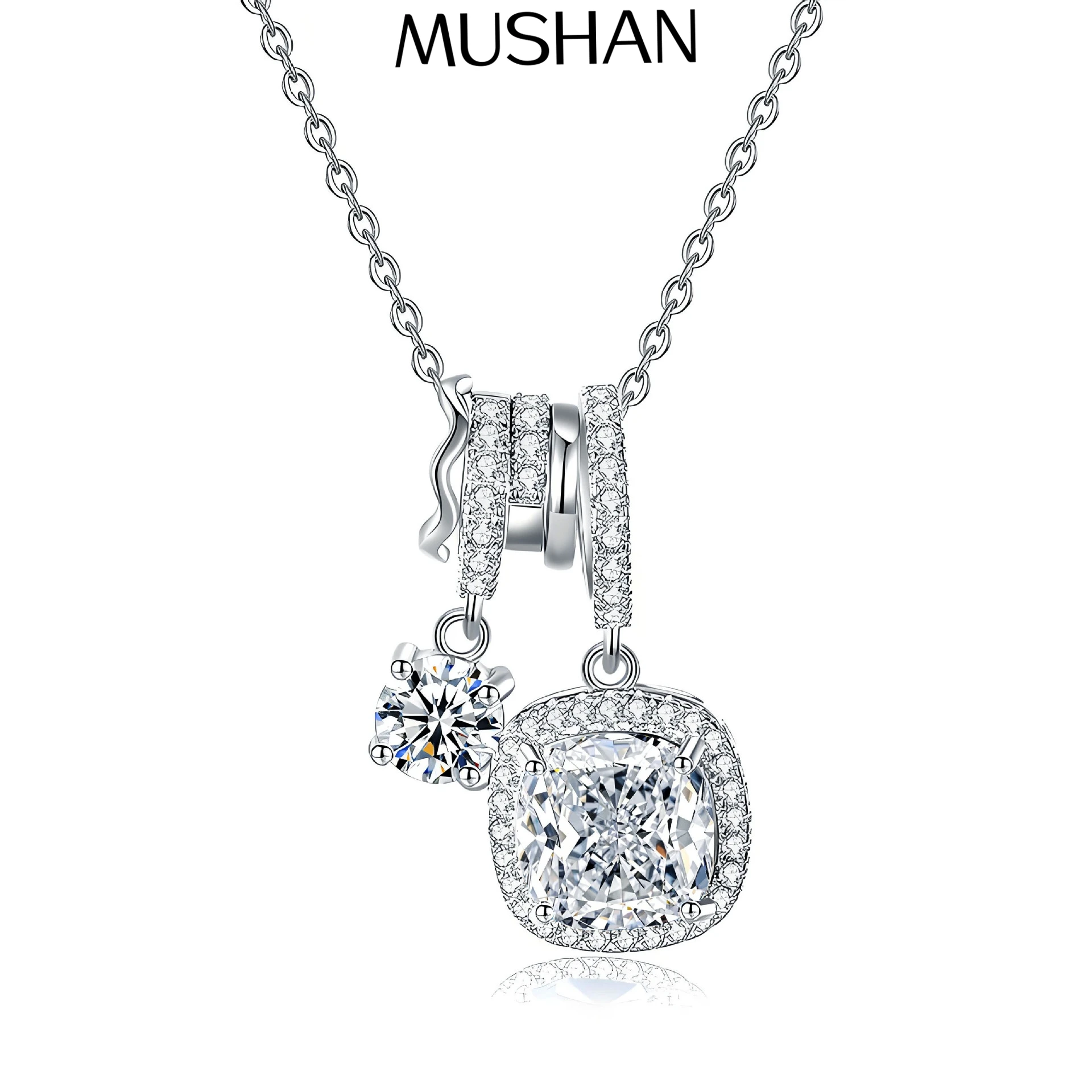 MuShan Luxury Jewelry 925 Sterling Silver Necklace Collar Brilliant Moissanite Girls Best Mom Platinum Plated MST Patent Collars
MuShan Luxury Jewelry 925 Sterling Silver Necklace Collar Brilliant Moissanite Girls Best Mom Platinum Plated MST Patent Collars