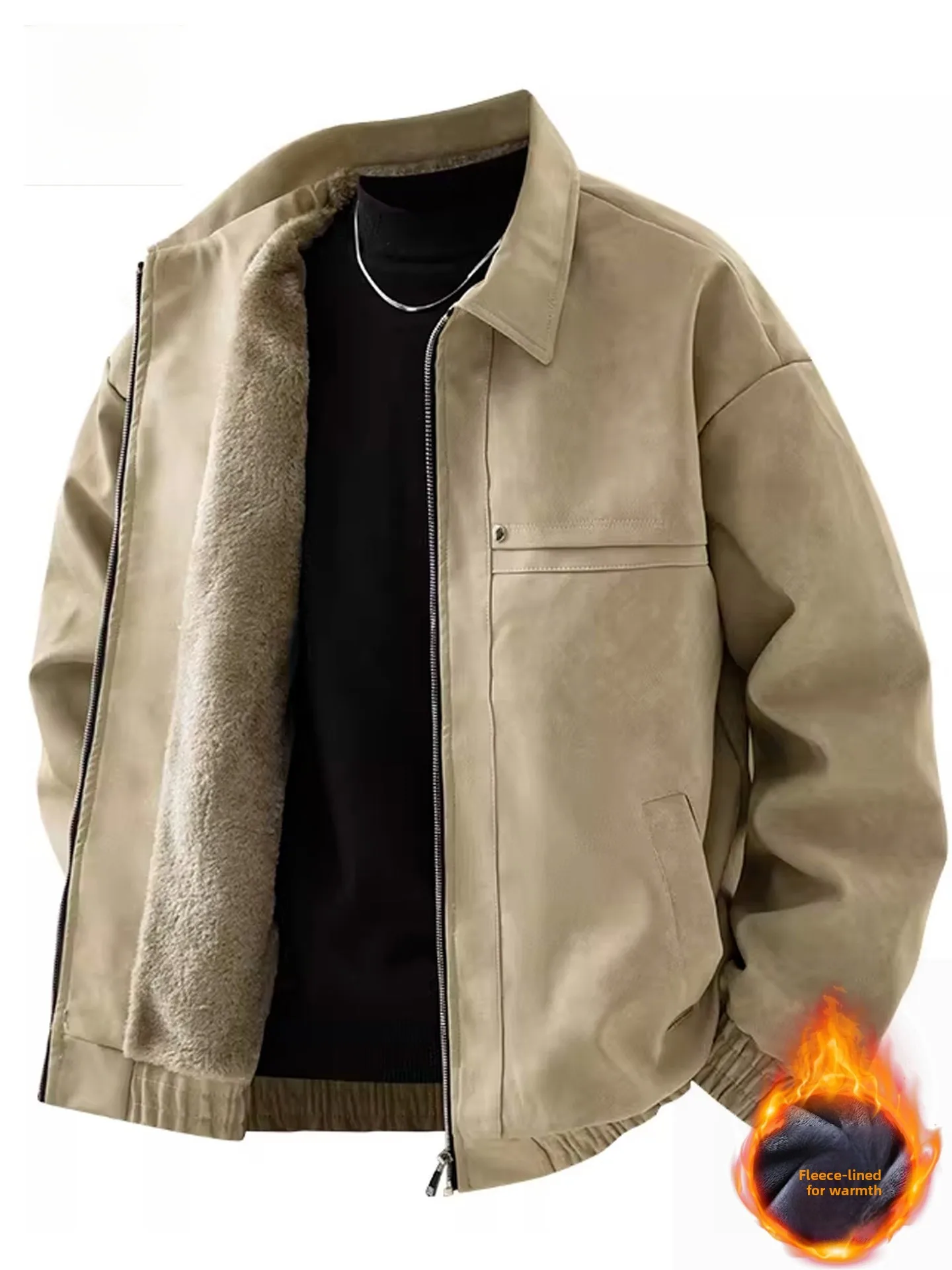 Warmth Thiened Fce Collar Leather Jaet Men's American Retro Sle Autumn Winter Faion Brand New Outerwear Coat
Warmth Thiened Fce Collar Leather Jaet Men's American Retro Sle Autumn Winter Faion Brand New Outerwear Coat
