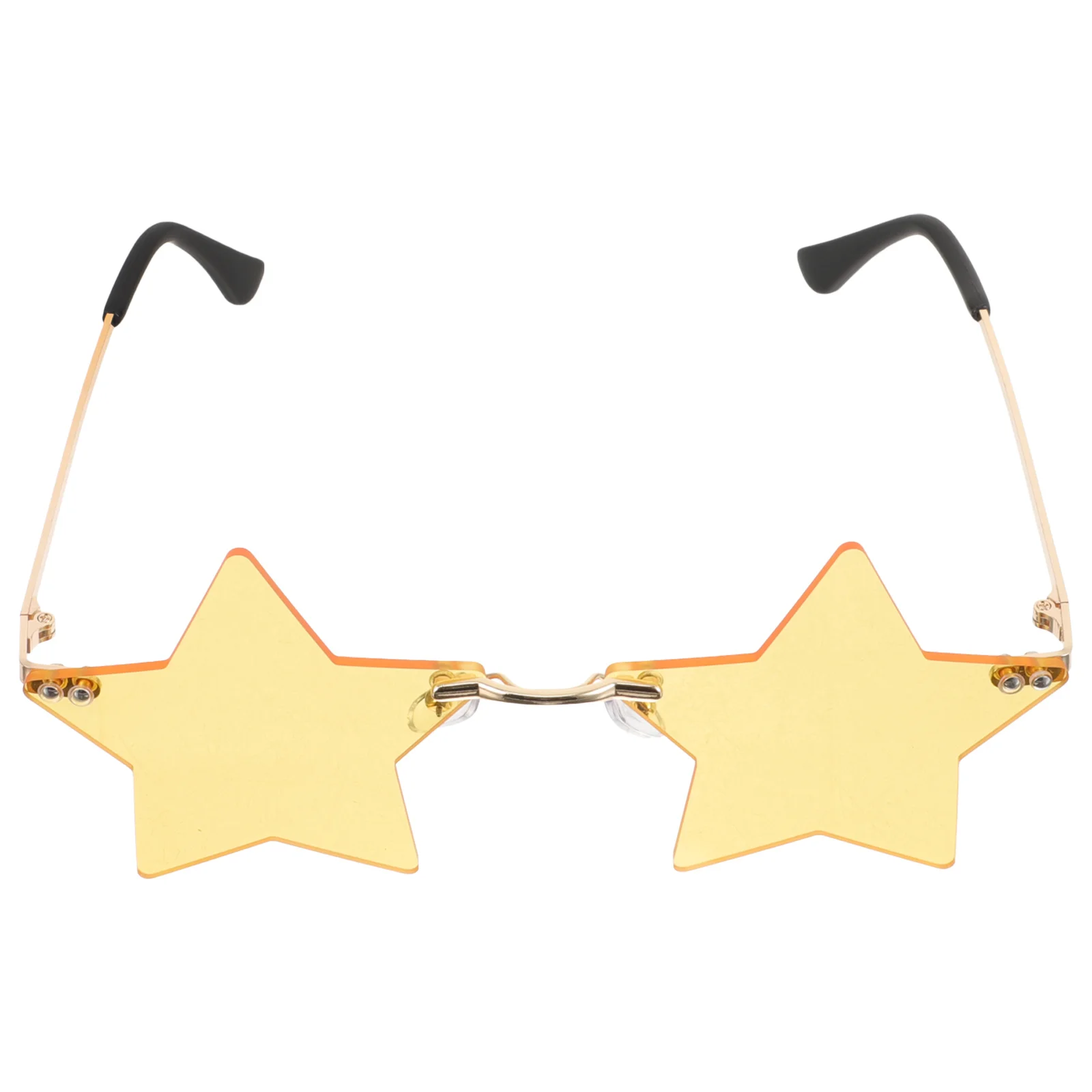 Gold Frame Yellow Lens Star Sunglasses Rimless Stylish Party Glasses for Adults Fun Rave Wear Frameless Eyeglasses for Daily Use
Gold Frame Yellow Lens Star Sunglasses Rimless Stylish Party Glasses for Adults Fun Rave Wear Frameless Eyeglasses for Daily Use