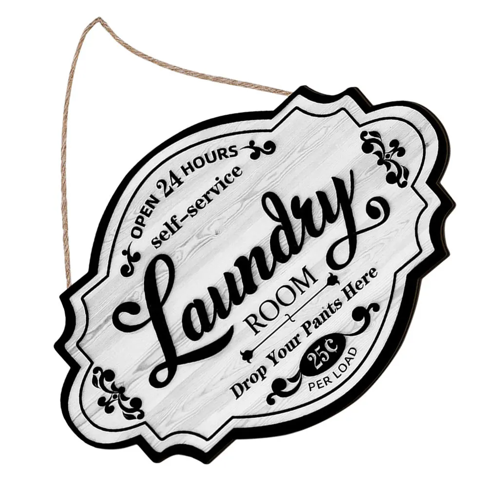 Wood Laundry Room Sign Hanging Decoration with Lettering Design for Rustic Vintage Wall Decor Laundry Pendant Letter Door Sign
Wood Laundry Room Sign Hanging Decoration with Lettering Design for Rustic Vintage Wall Decor Laundry Pendant Letter Door Sign